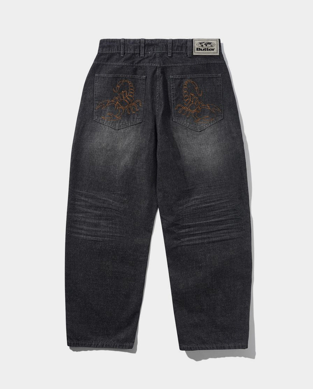 Butter Goods - Scorpion Stitch Denim Jeans - Slub Black