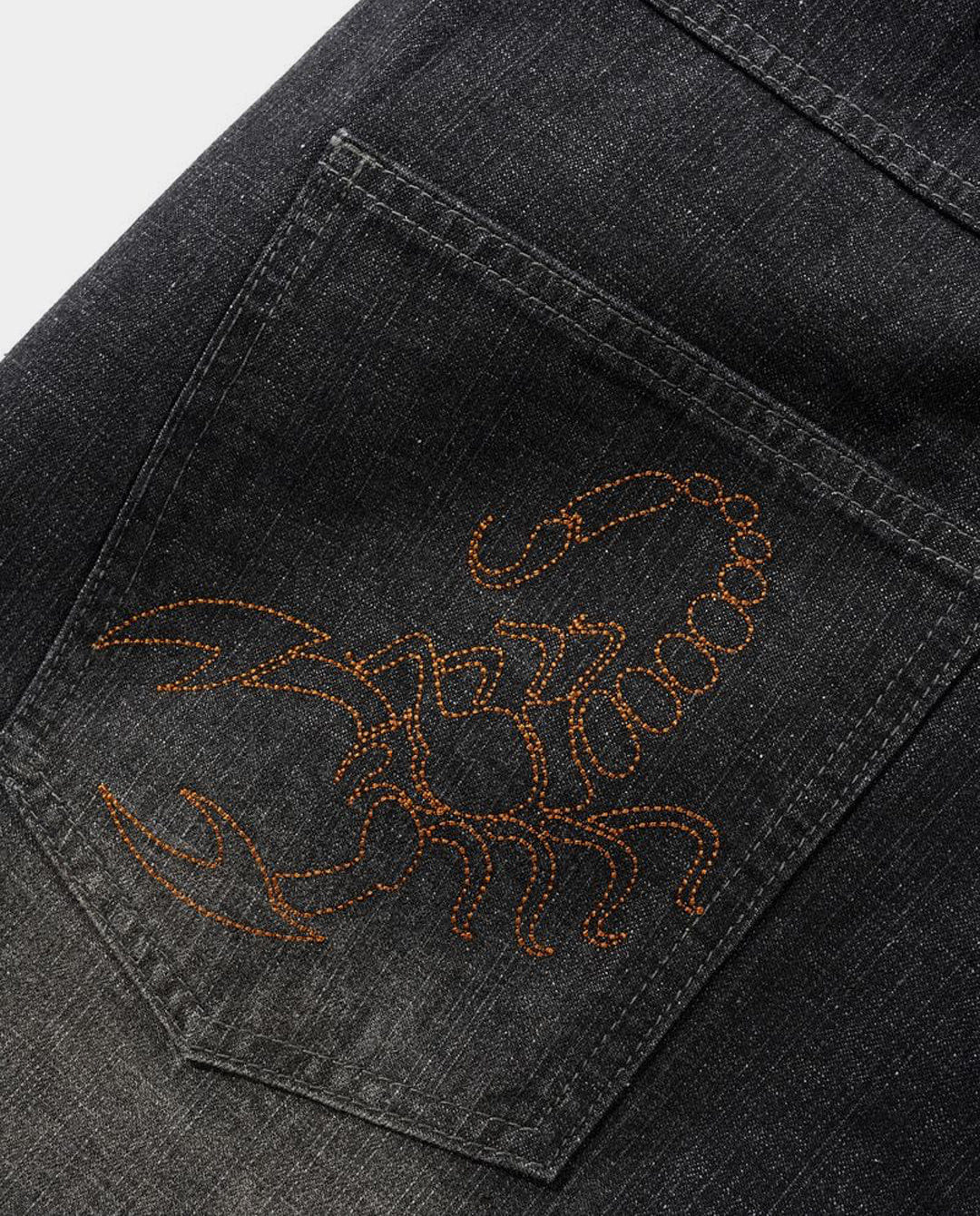 Butter Goods - Scorpion Stitch Denim Jeans - Slub Black