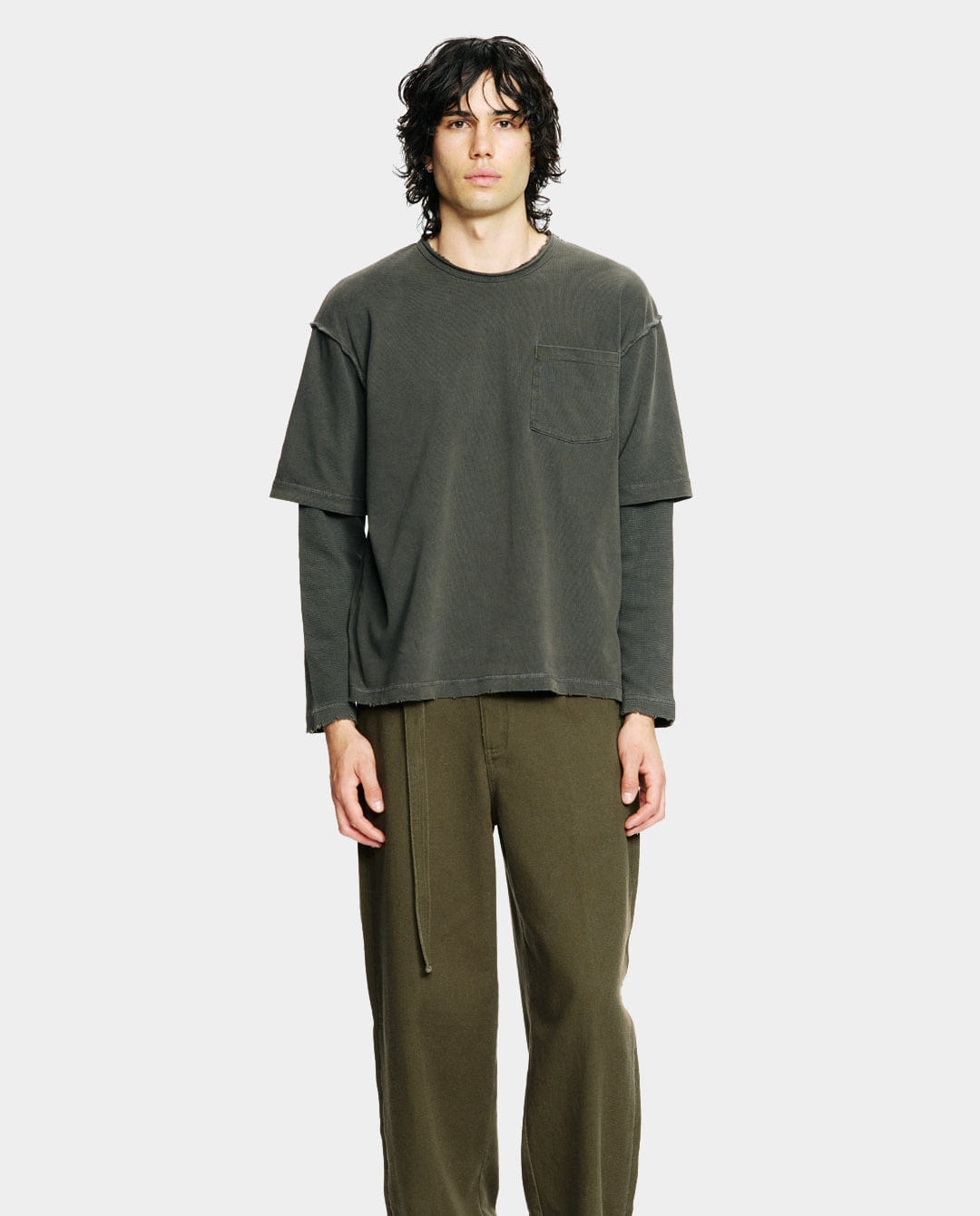 Beach Brains - Dream Layer LS T - Shirt - Charcoal