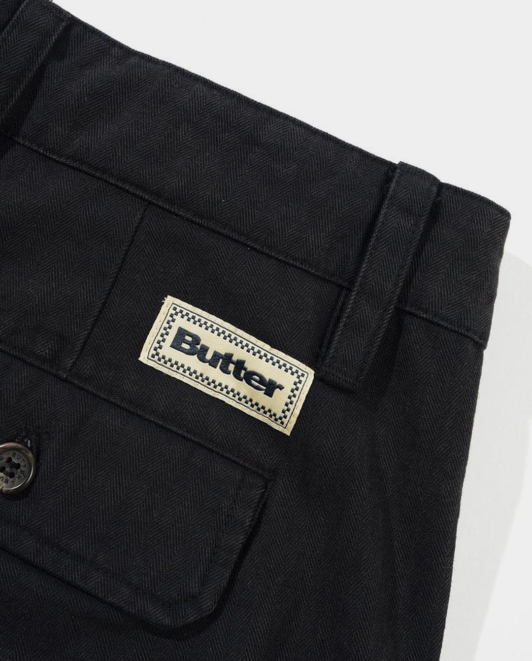 Butter Goods - Pleated Shorts - Washed Black