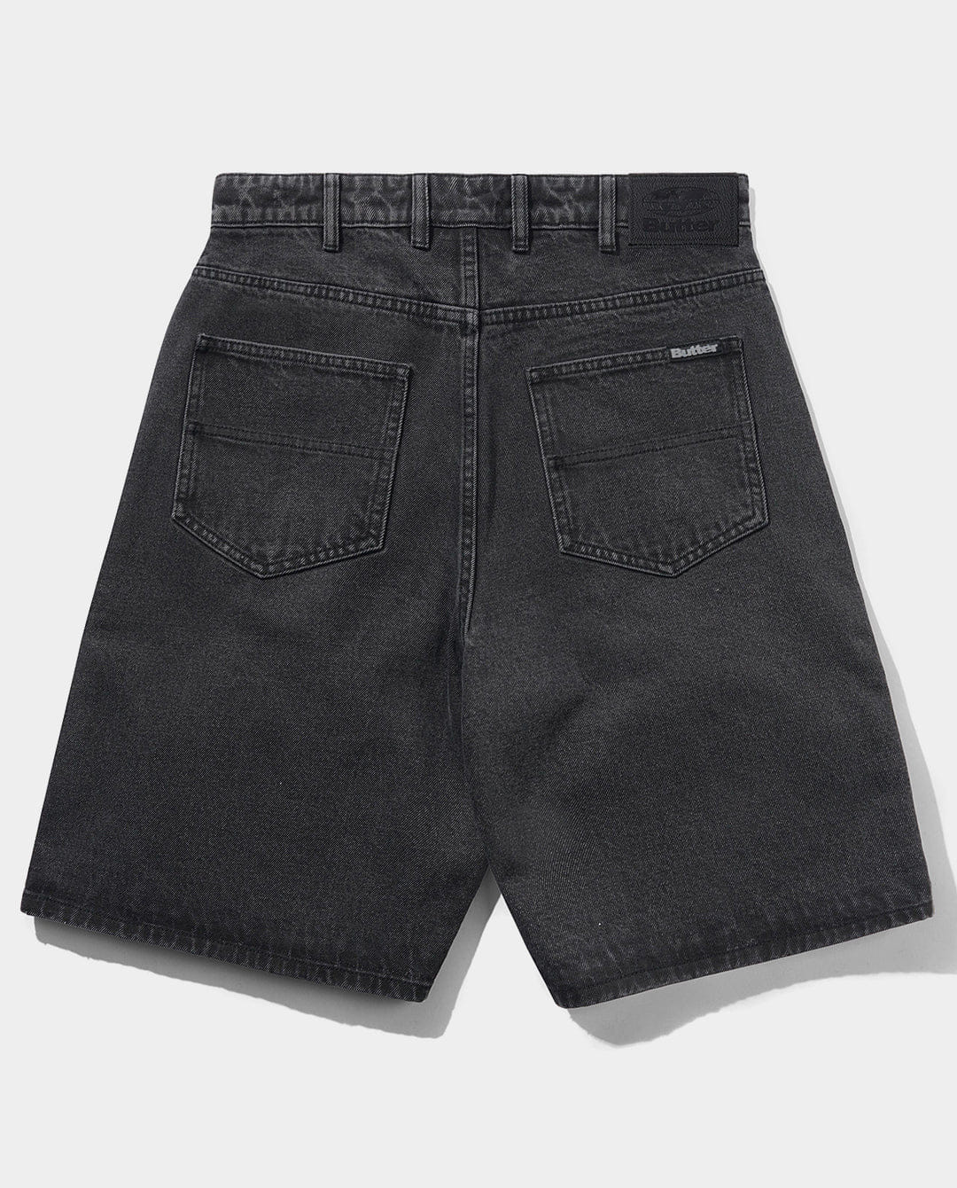Butter Goods - Baggy Denim Shorts - Distressed Black