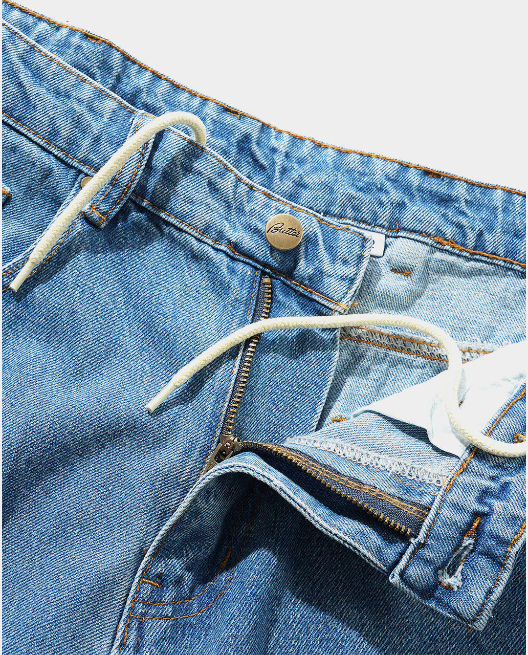 Butter Goods - Wide Cut Denim Jeans - Worn Indigo