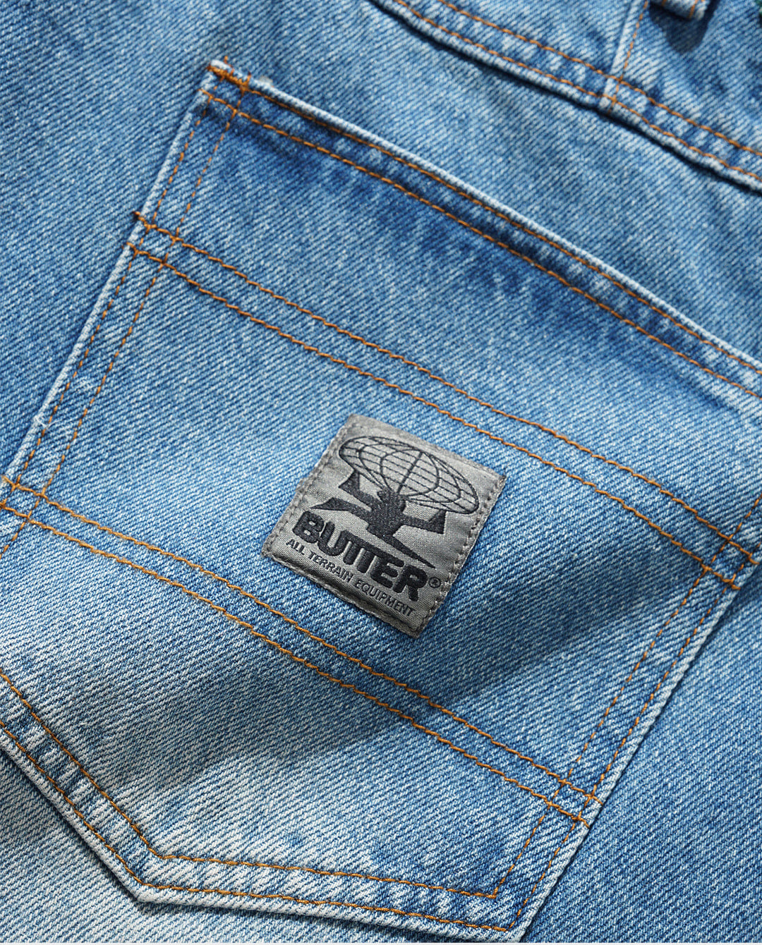 Butter Goods - Wide Cut Denim Jeans - Worn Indigo