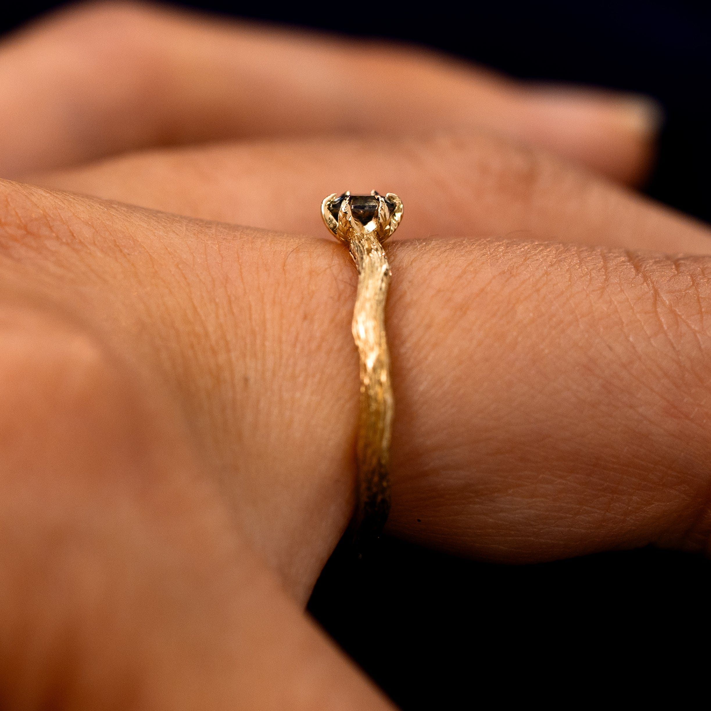 Automic Gold Studio Gemstone Branch Ring