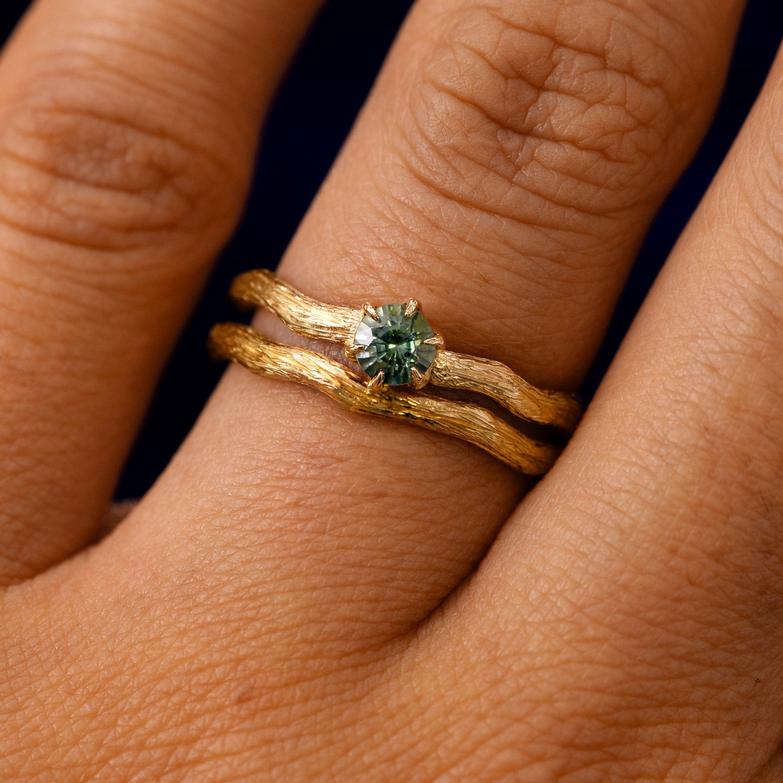 Automic Gold Studio Gemstone Branch Ring
