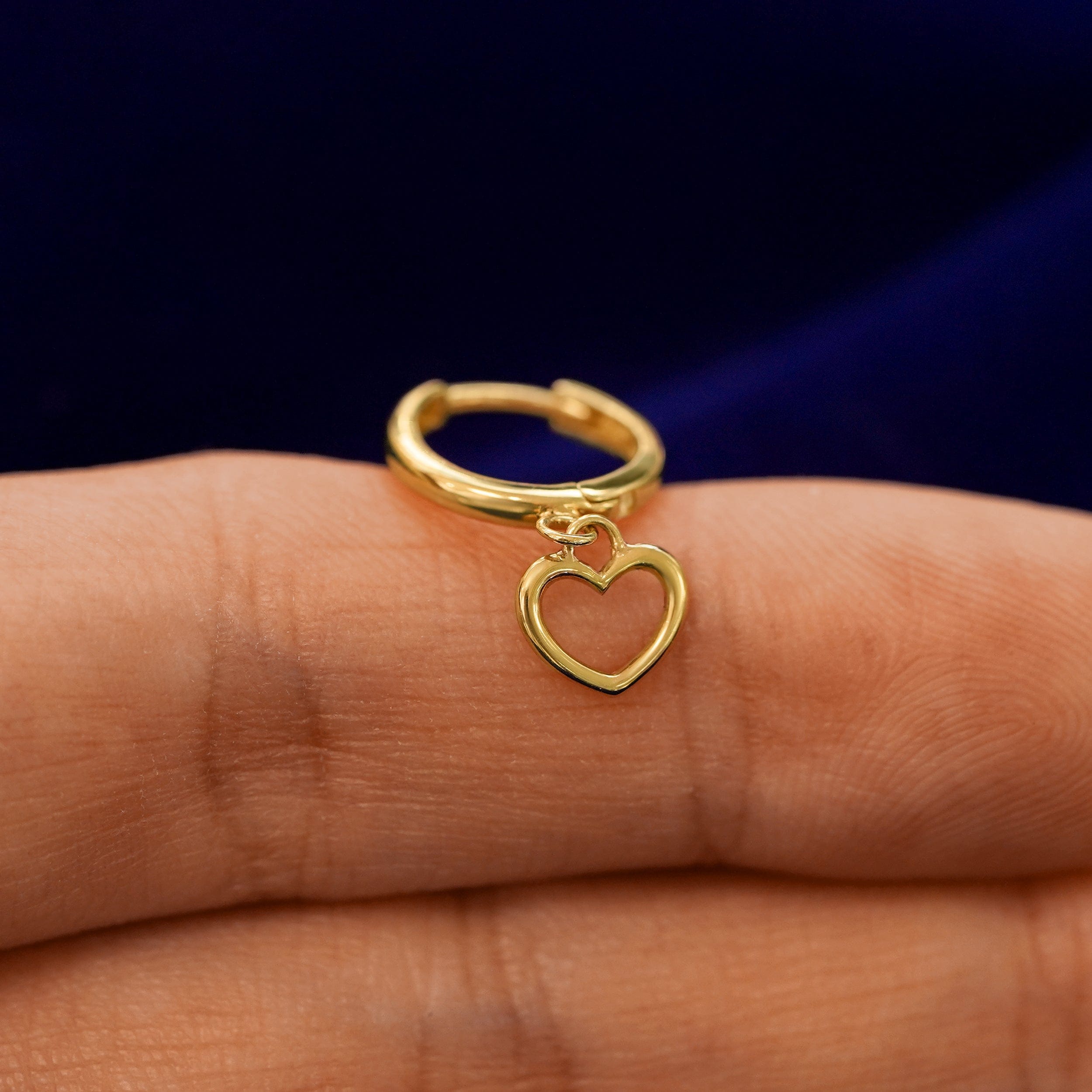 Automic Gold Studio Heart Dangle Hoop