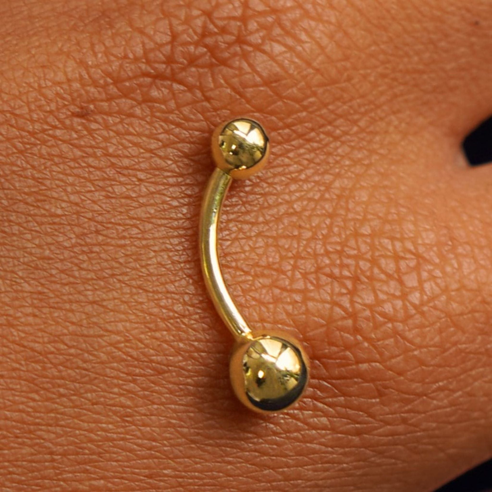 Automic Gold Studio Large Curved Barbell Piercing