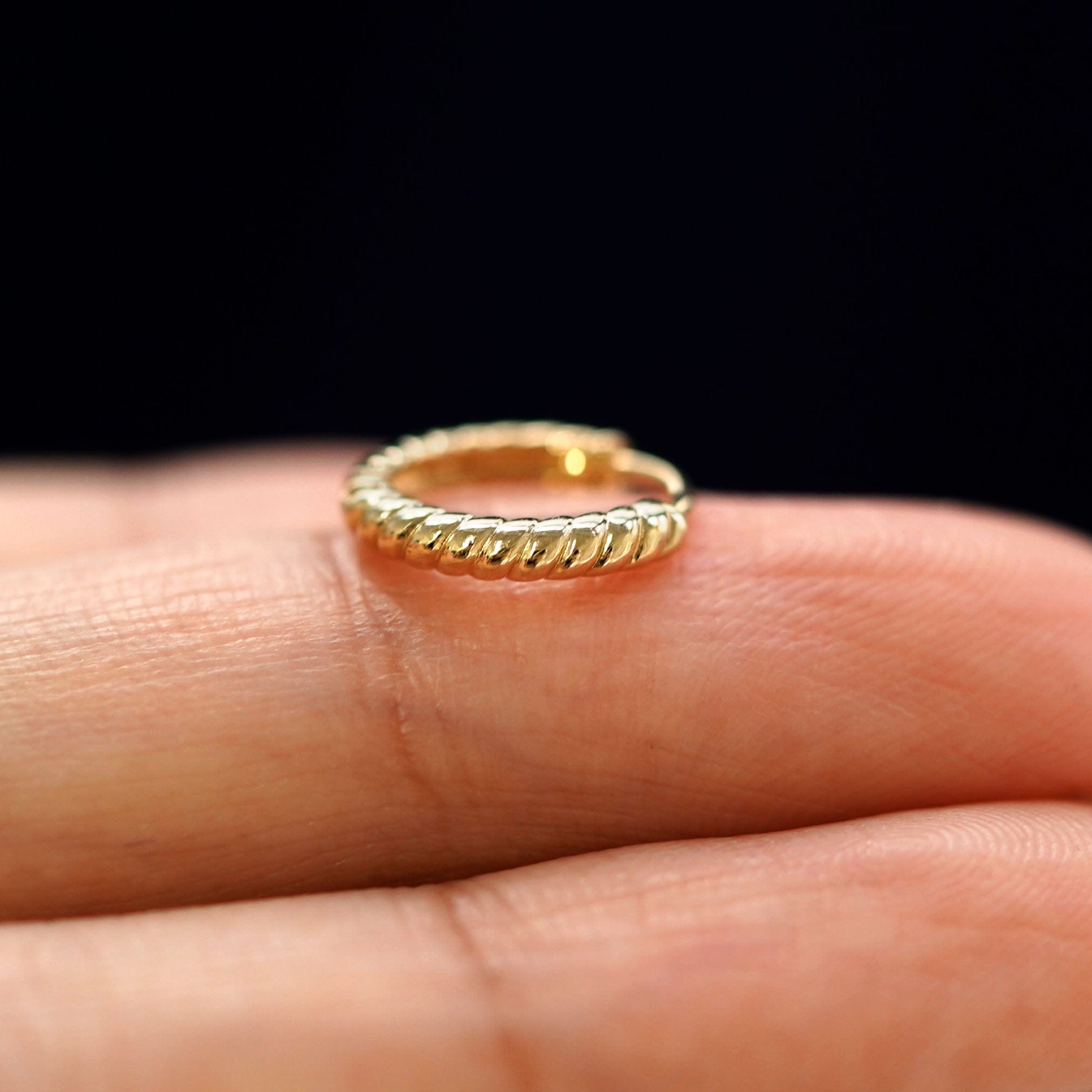 Automic Gold Studio Small Rope Huggie Hoops
