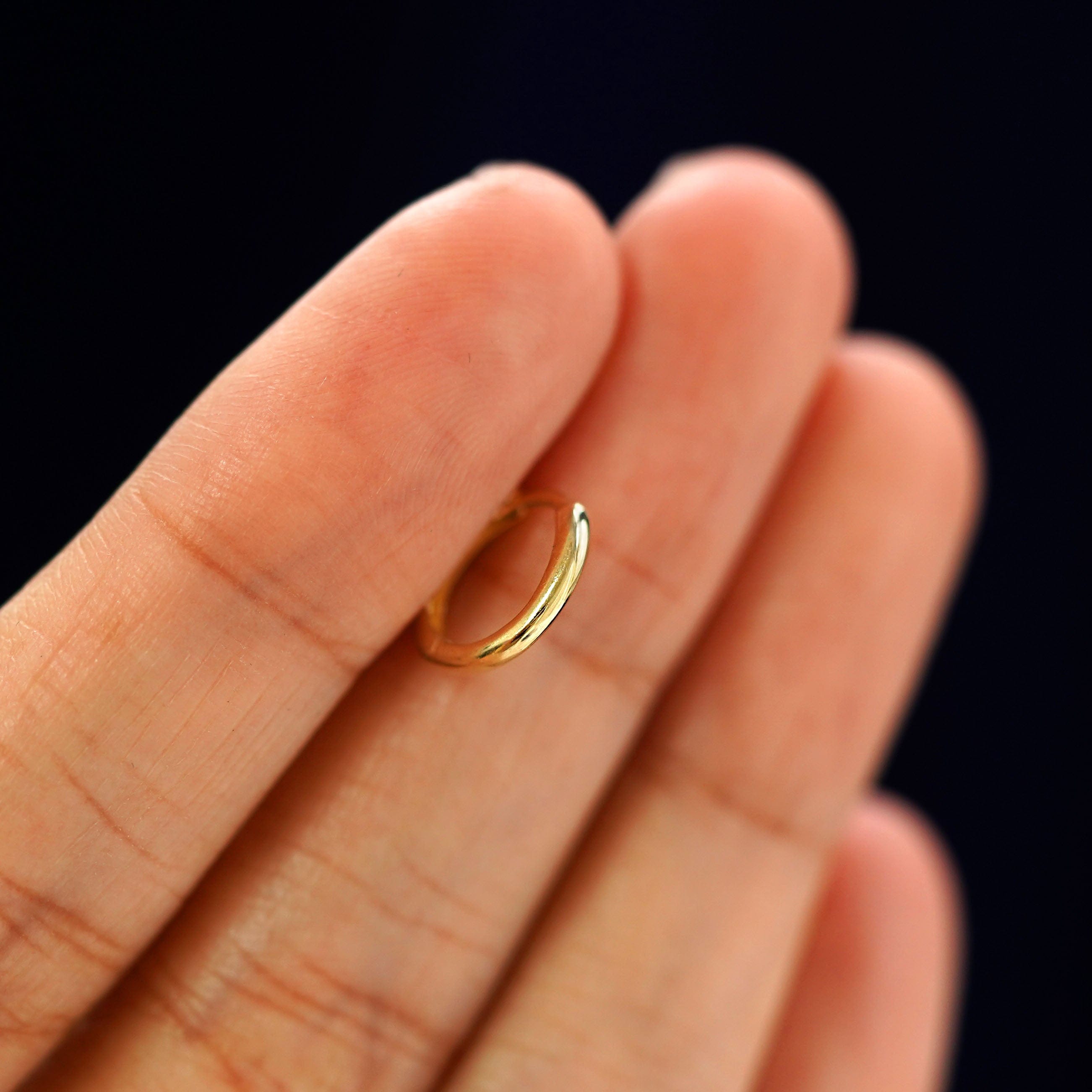 Automic Gold Studio Small Curvy Huggie Hoops