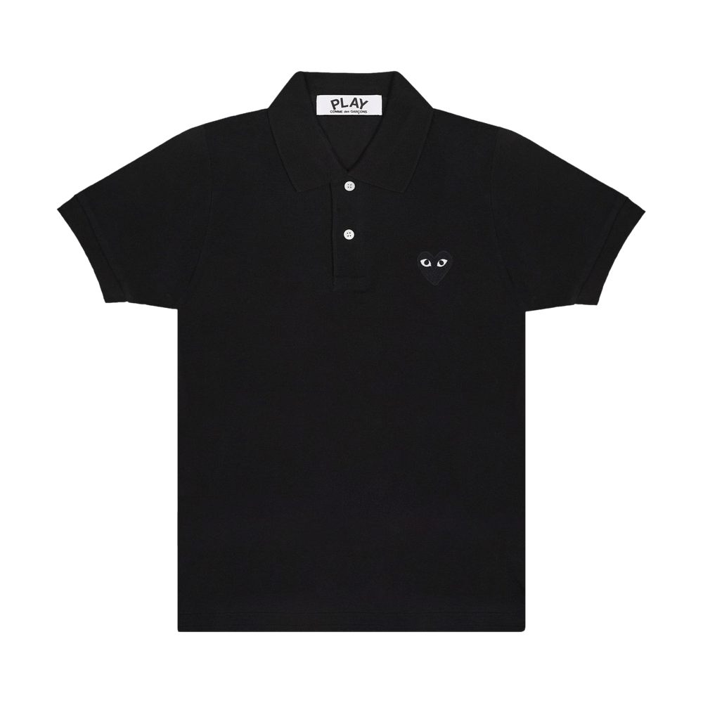 Comme des Garçons PLAY Heart Polo Black