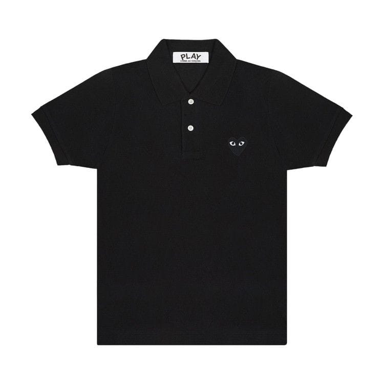 Comme des Garçons PLAY Heart Polo Black