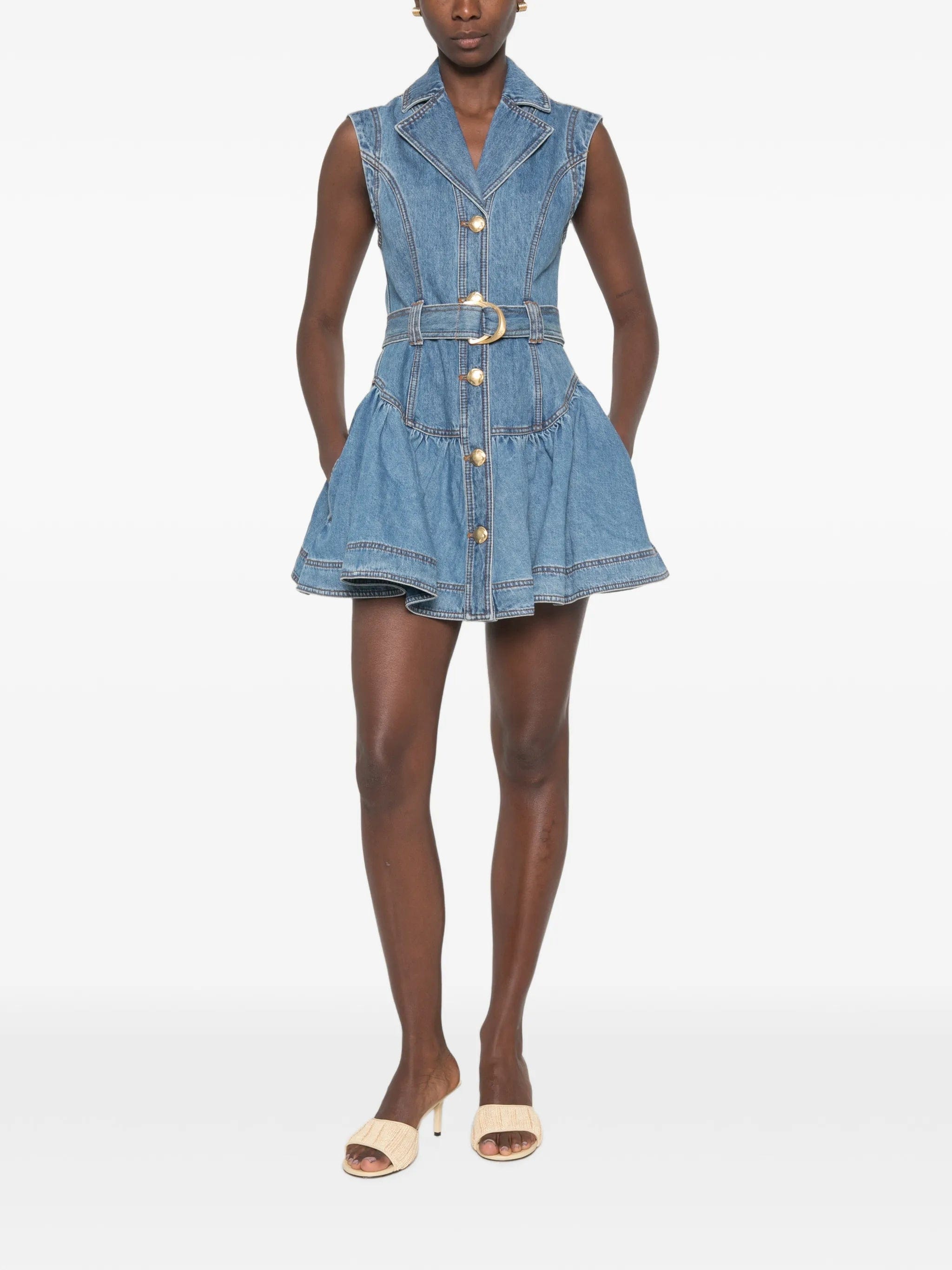 Aje Liliana denim mini dress