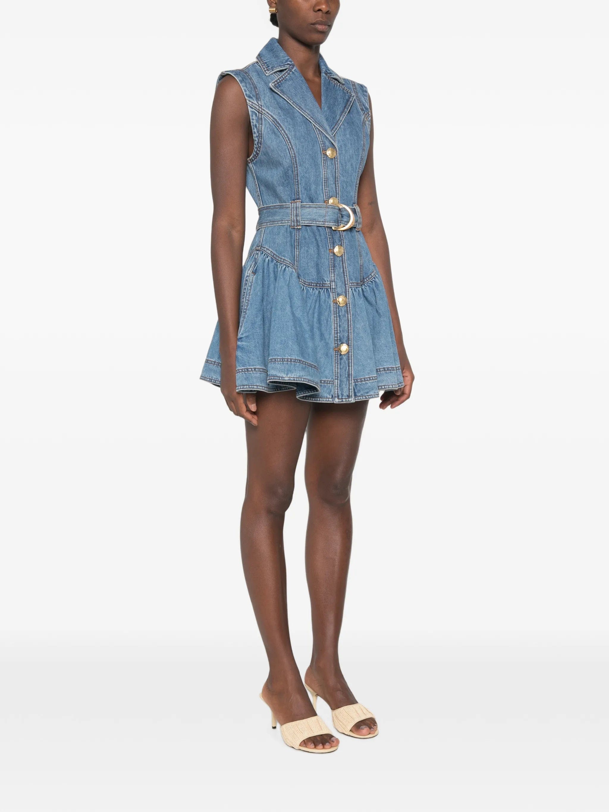 Aje Liliana denim mini dress