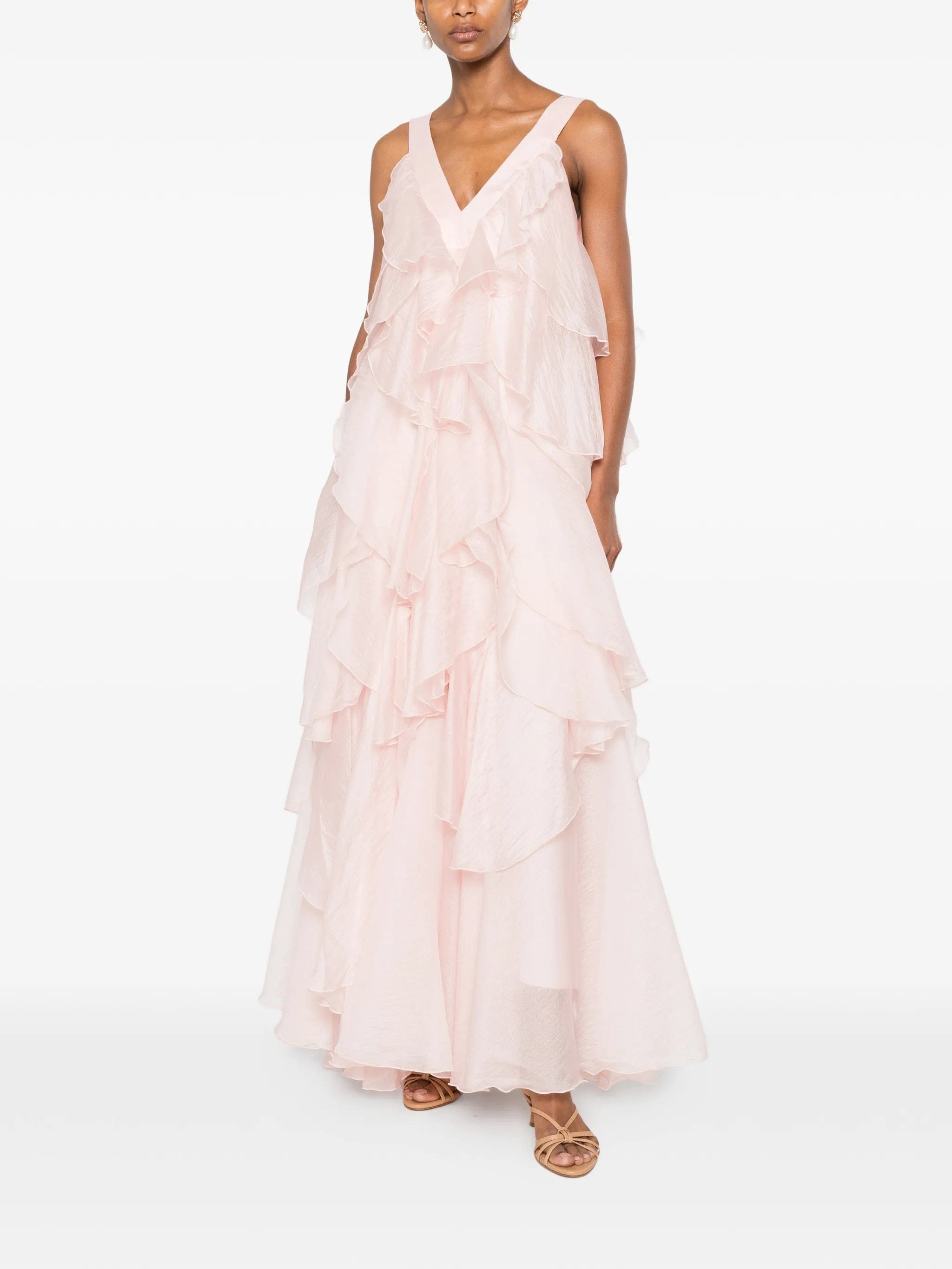 Aje Athena ruffled gown