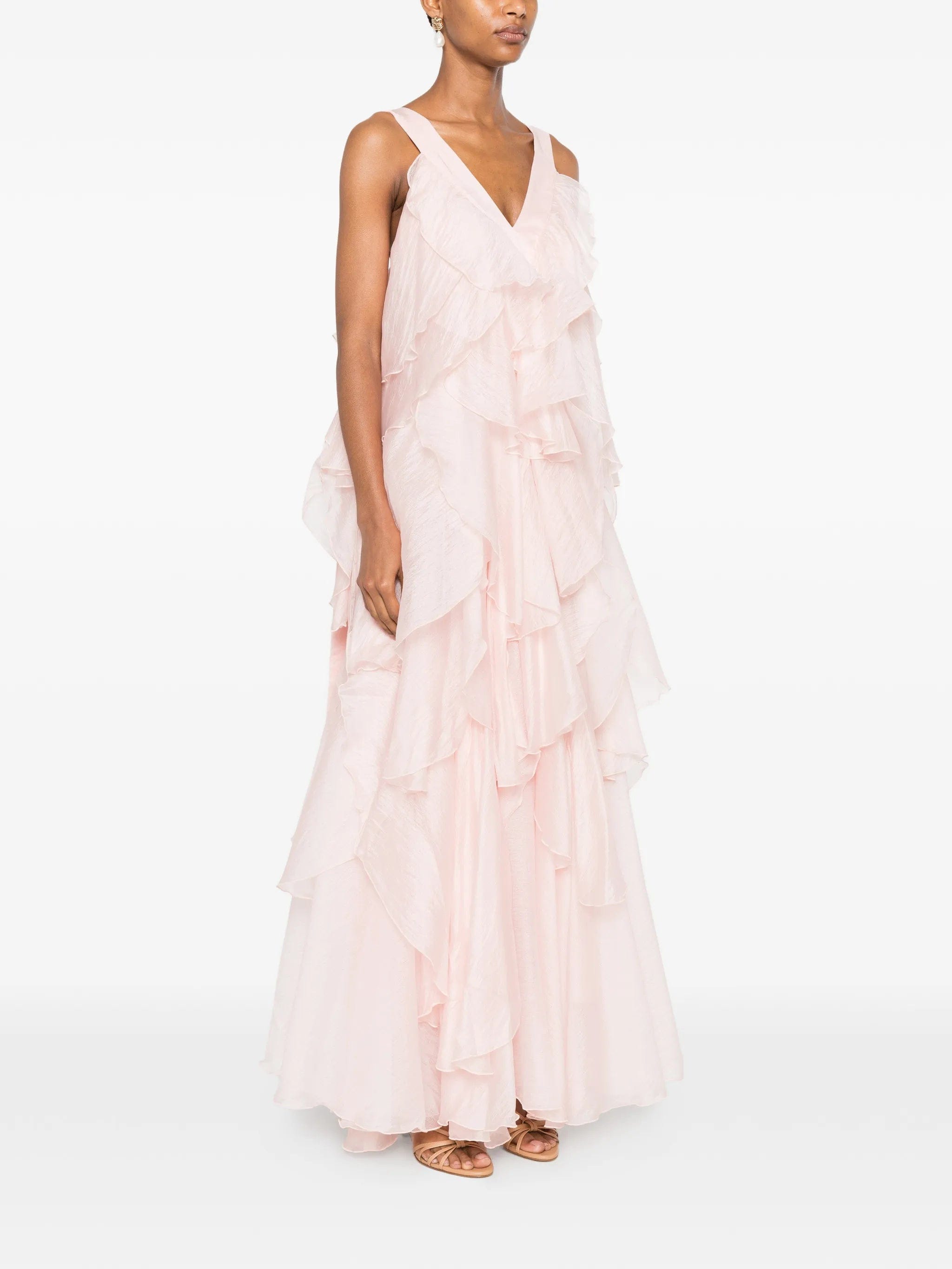 Aje Athena ruffled gown
