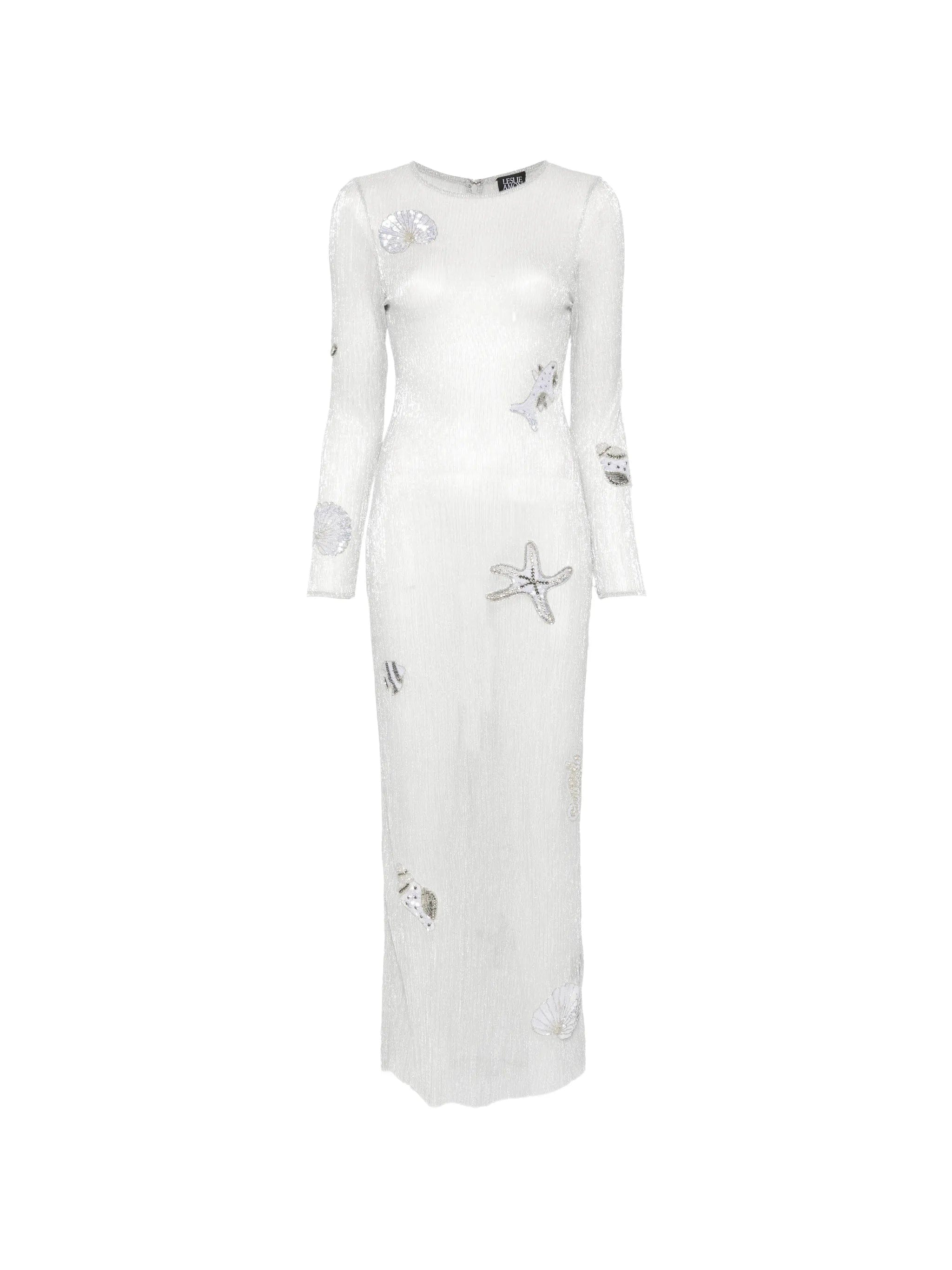 Leslie Amon Sea shell - patch maxi dress
