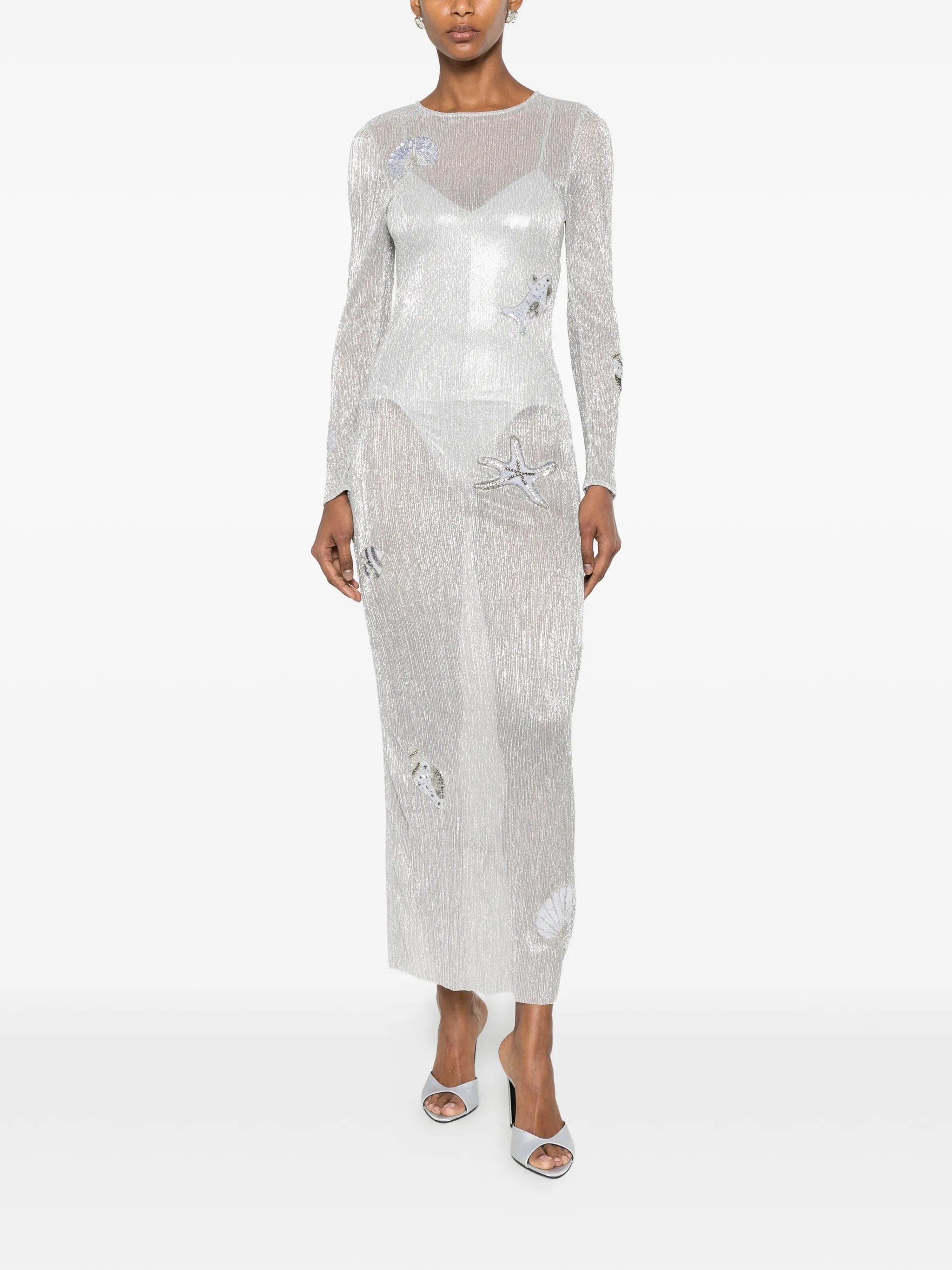 Leslie Amon Sea shell - patch maxi dress