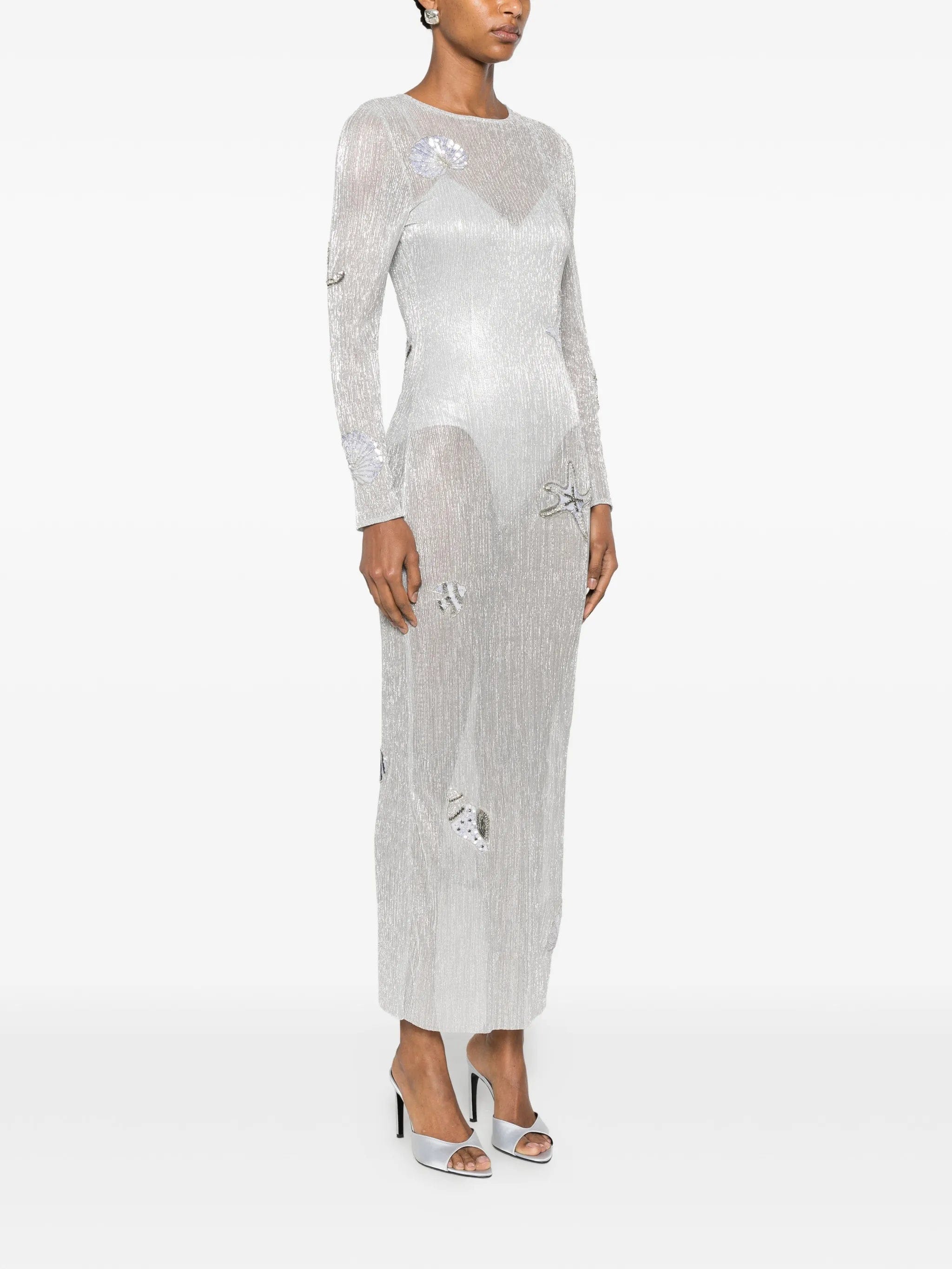 Leslie Amon Sea shell - patch maxi dress