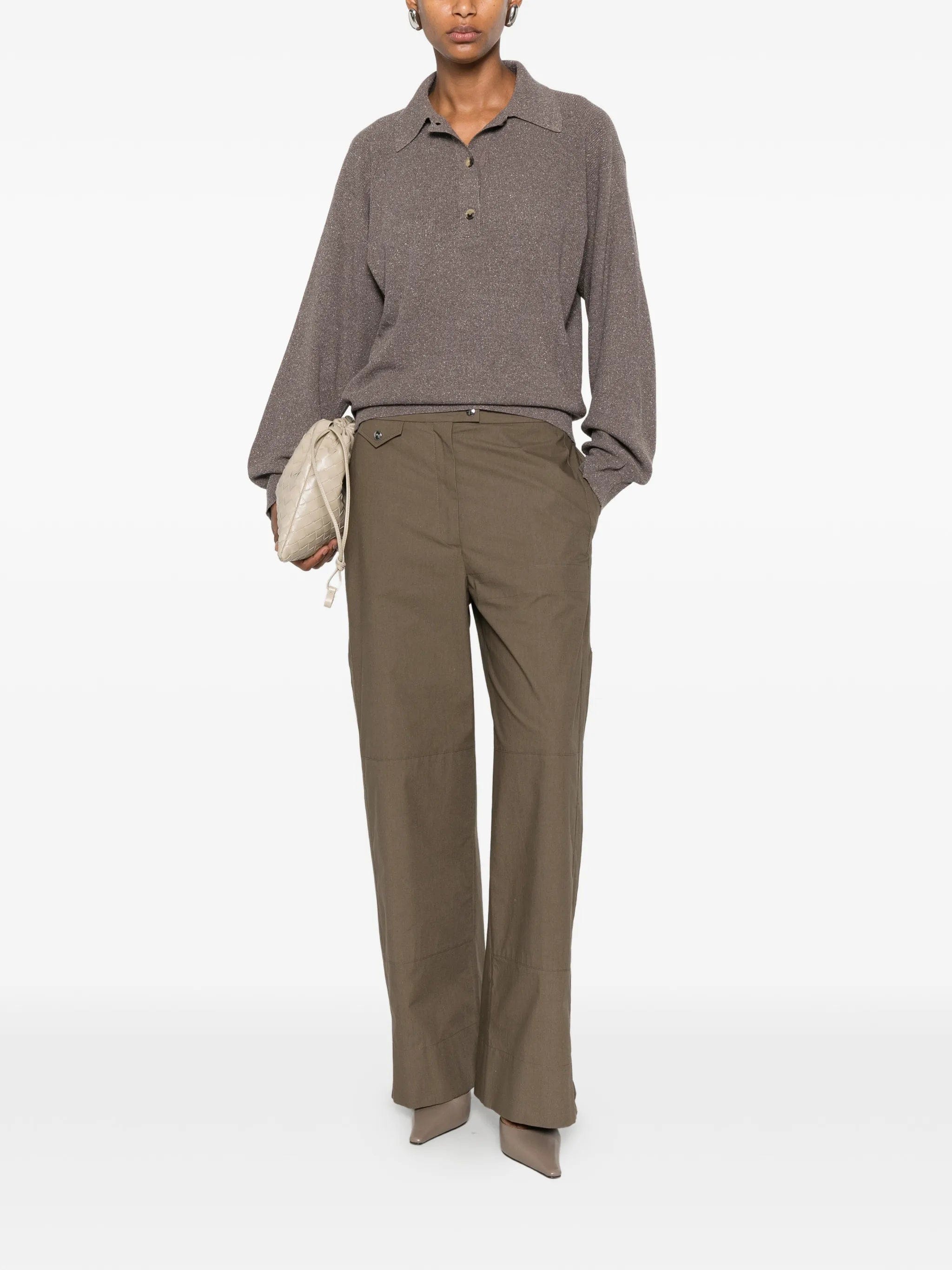 Calvin KLEIN Collection Gemma zipped - cuff trousers