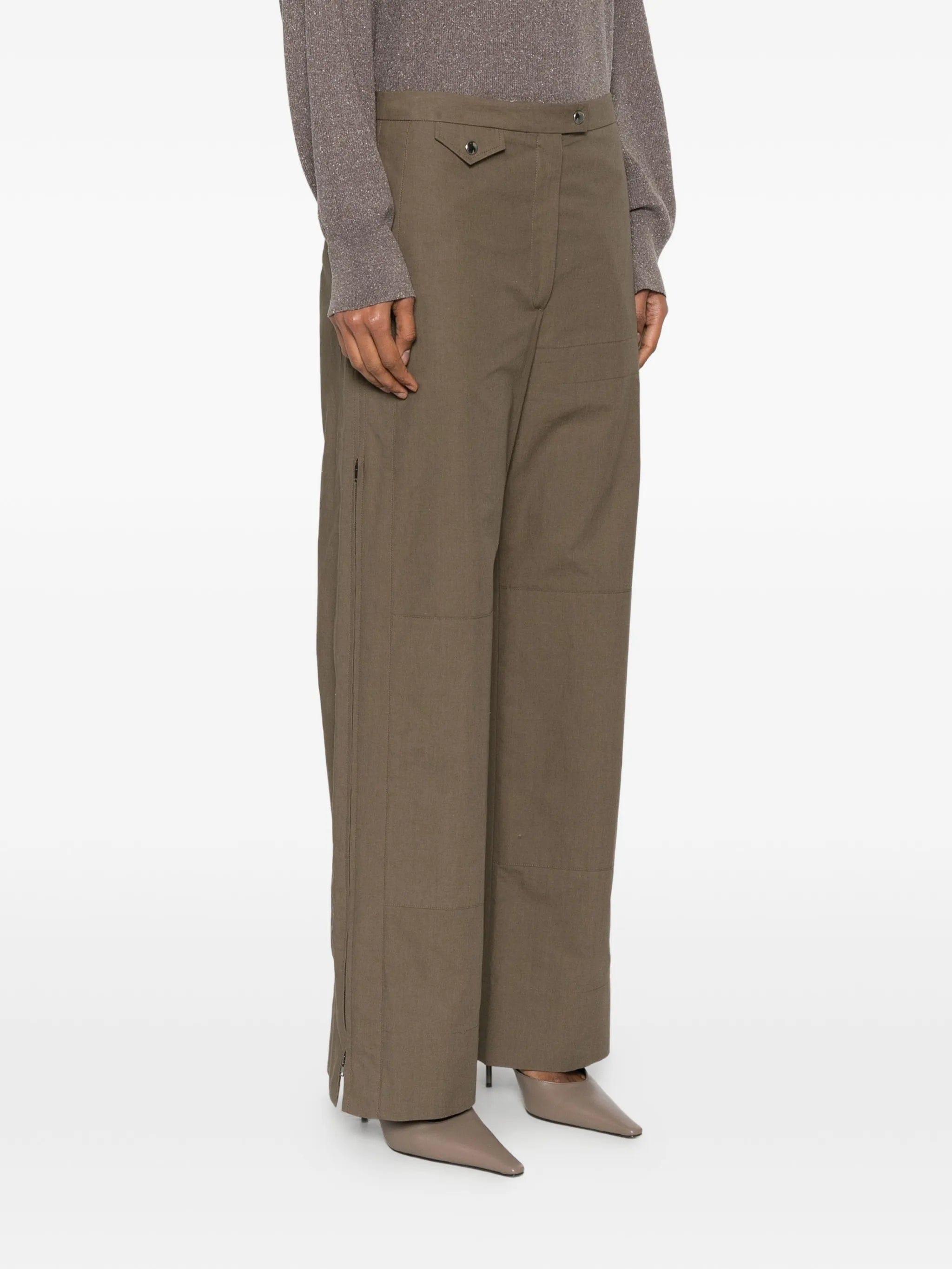 Calvin KLEIN Collection Gemma zipped - cuff trousers