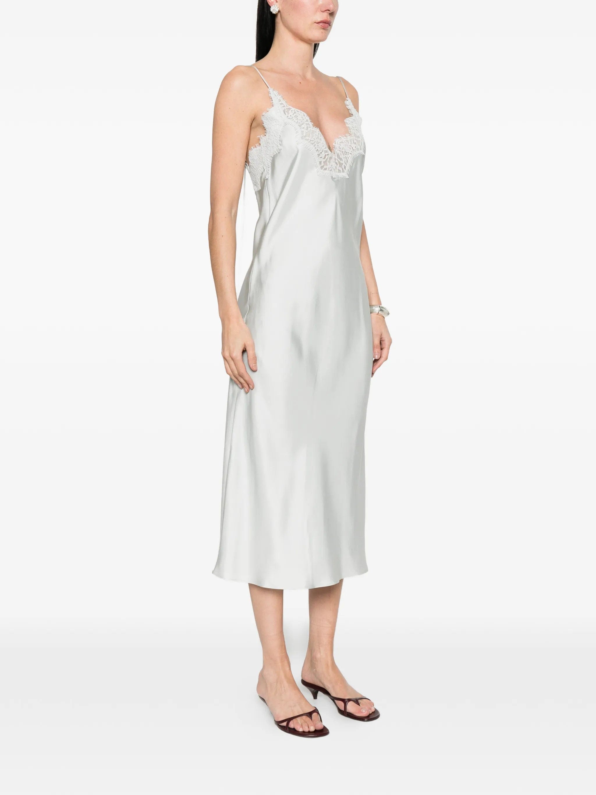 Róhe silk lace - trim dress