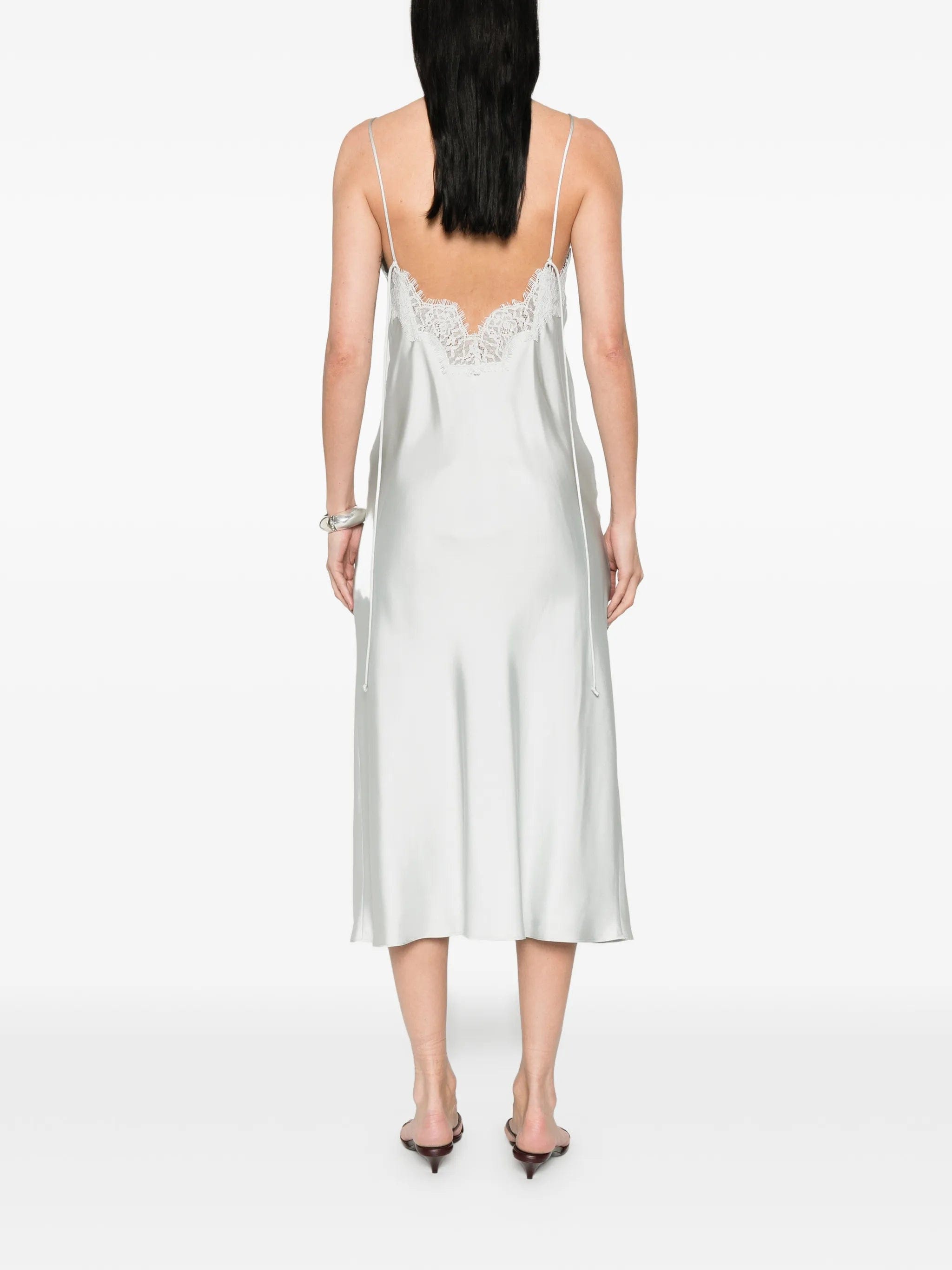 Róhe silk lace - trim dress