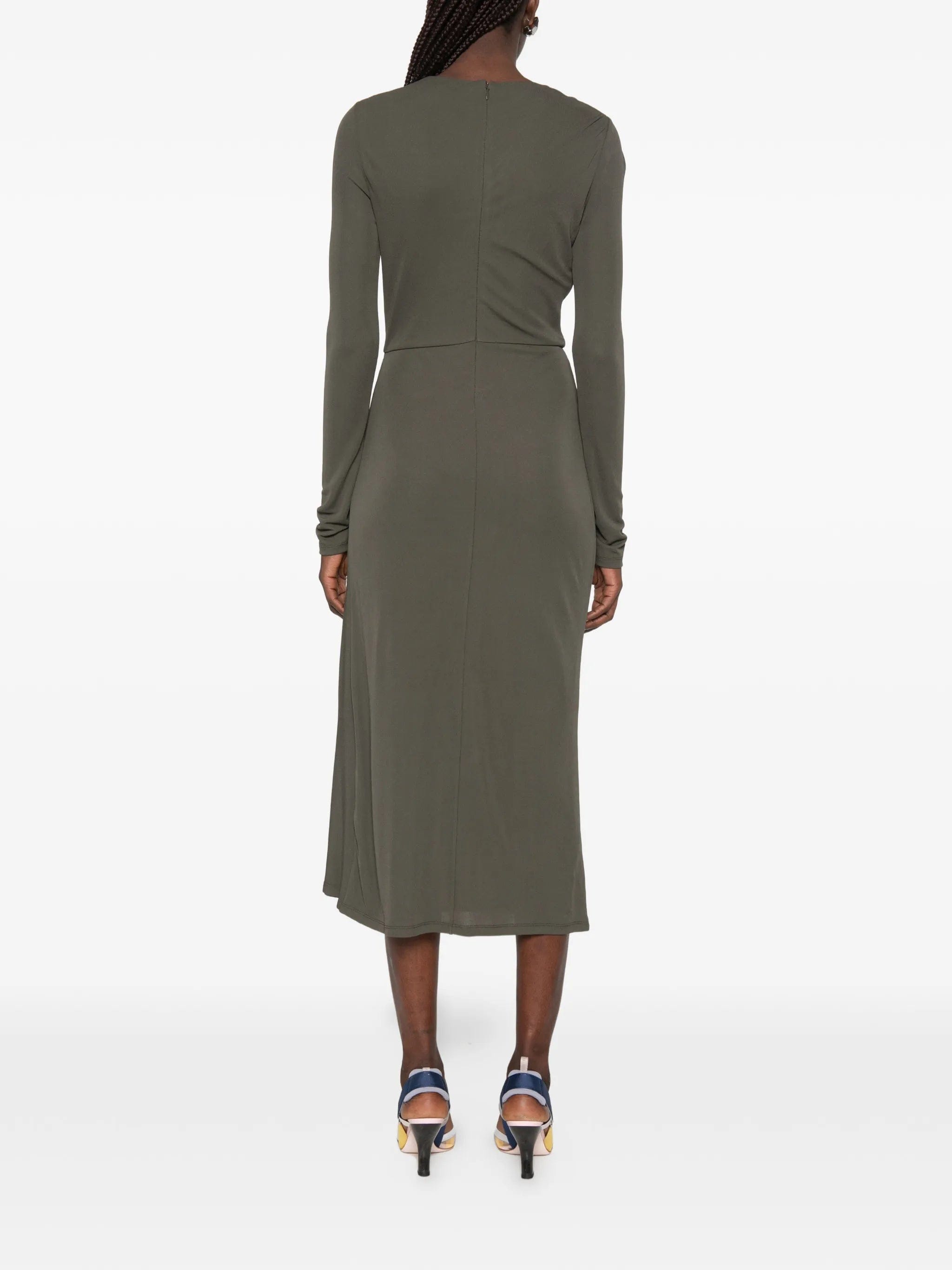 ERDEM midi long - sleeve dress