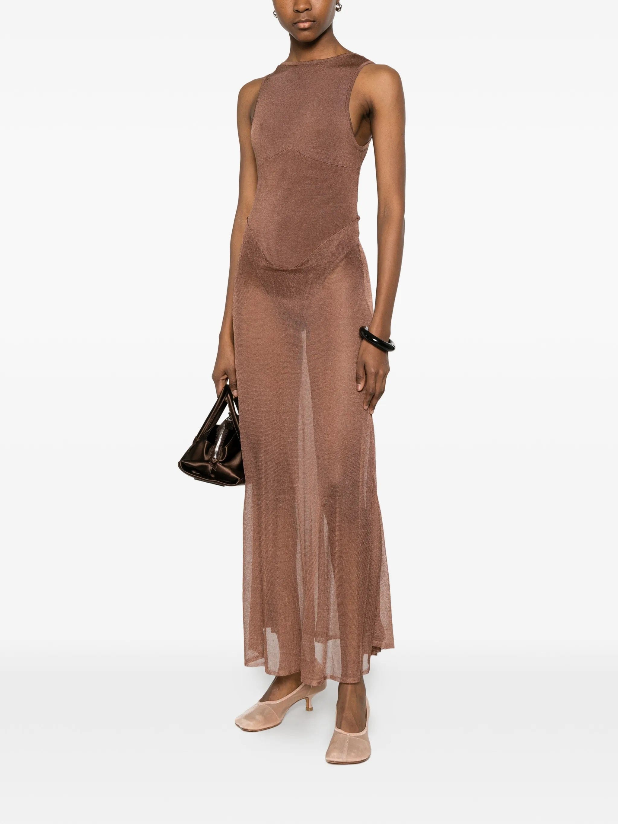 Isa Boulder sleeveless midi dress