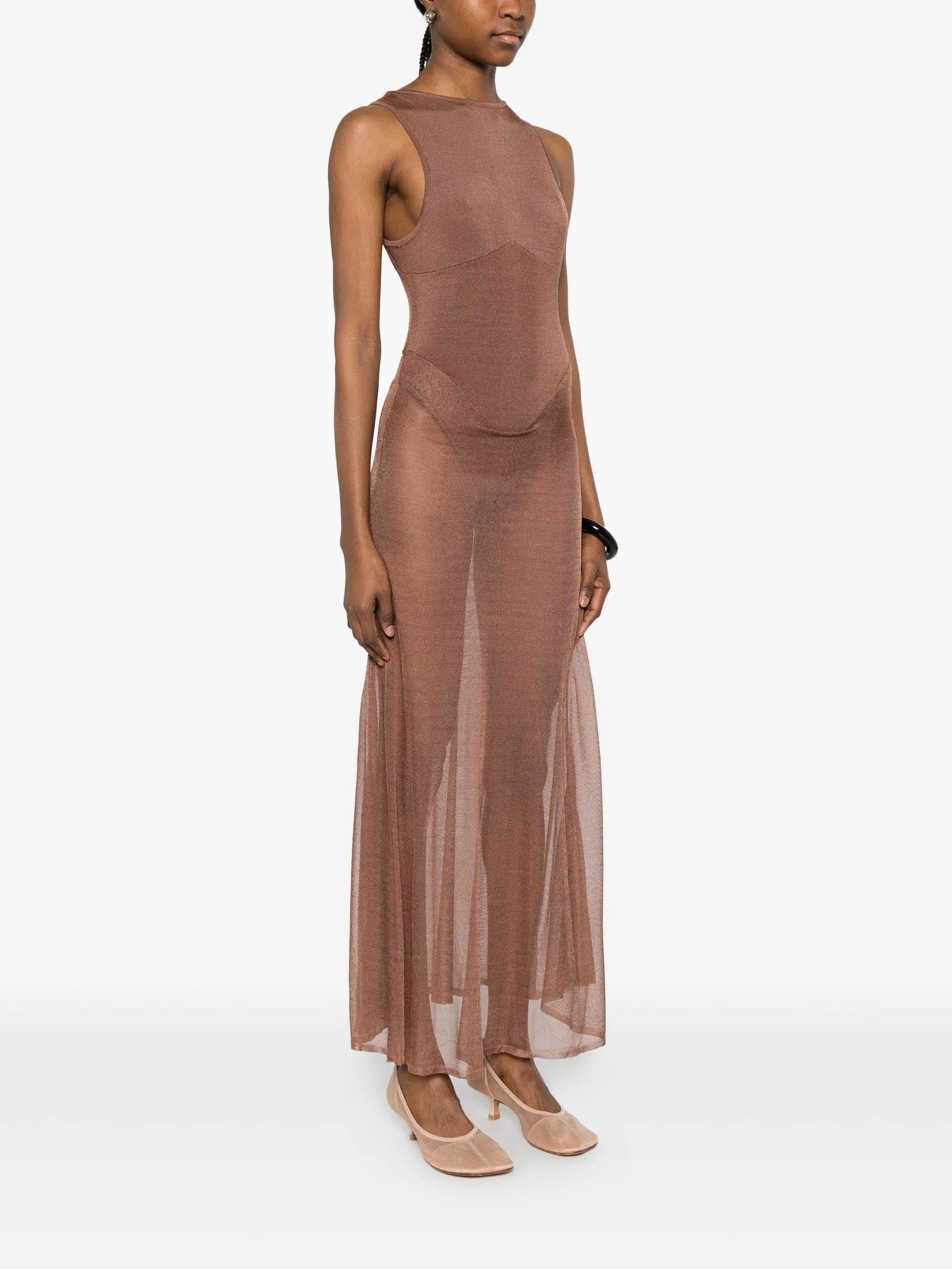 Isa Boulder sleeveless midi dress