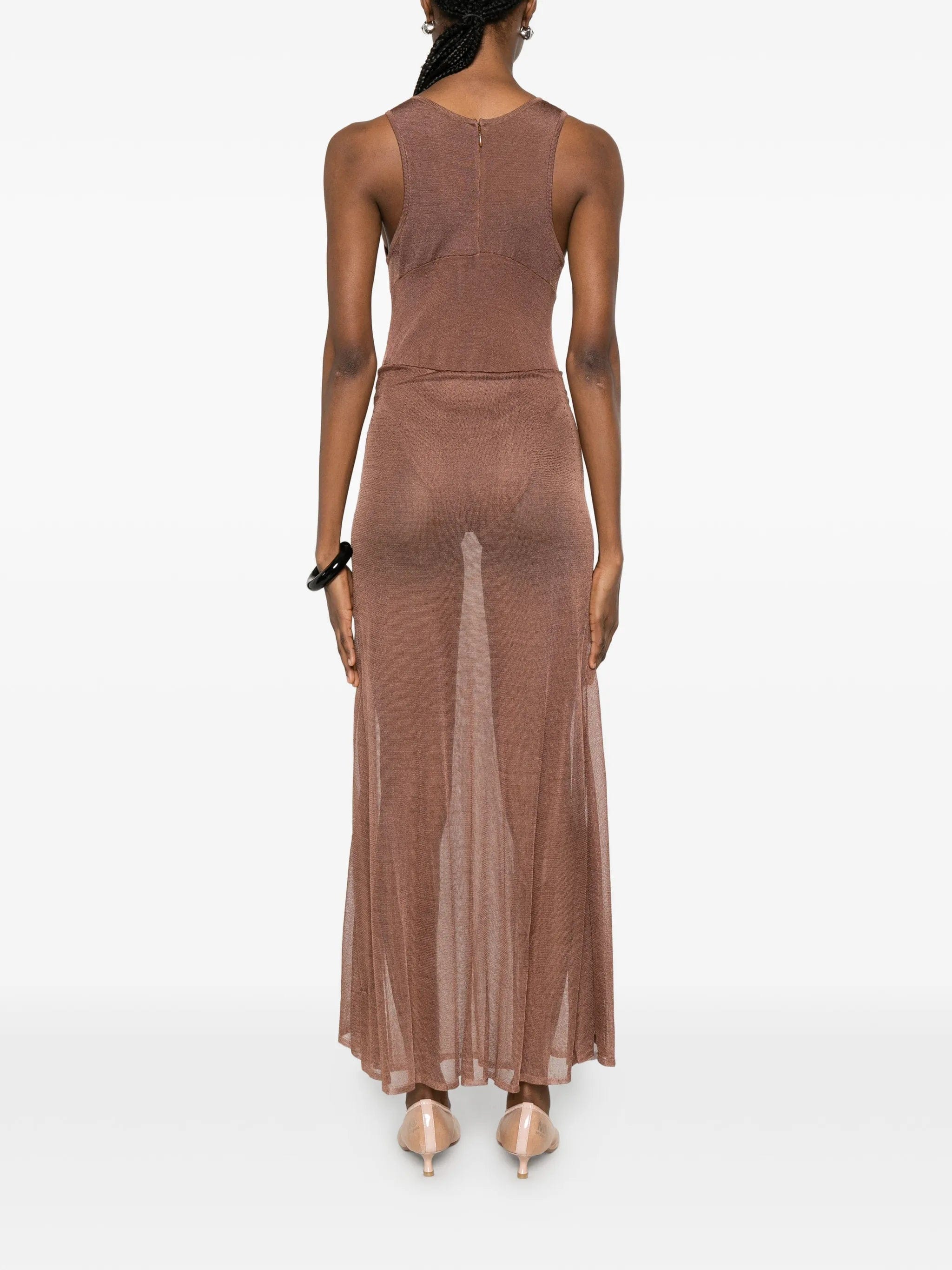 Isa Boulder sleeveless midi dress