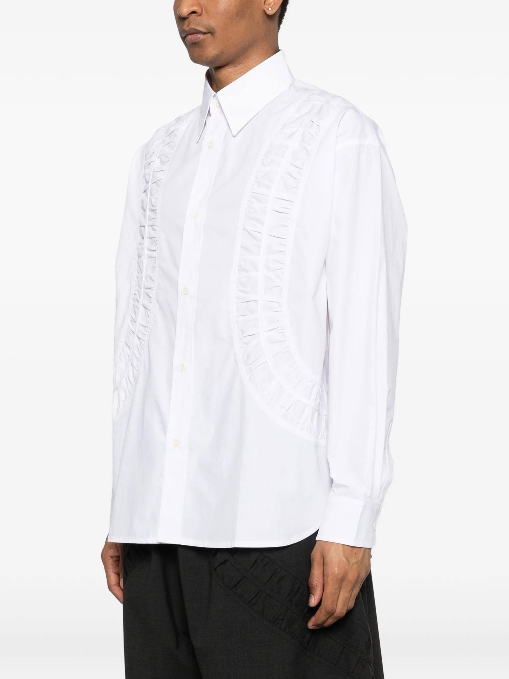 SAGE Nation Fossil ruched - panel oversized shirt