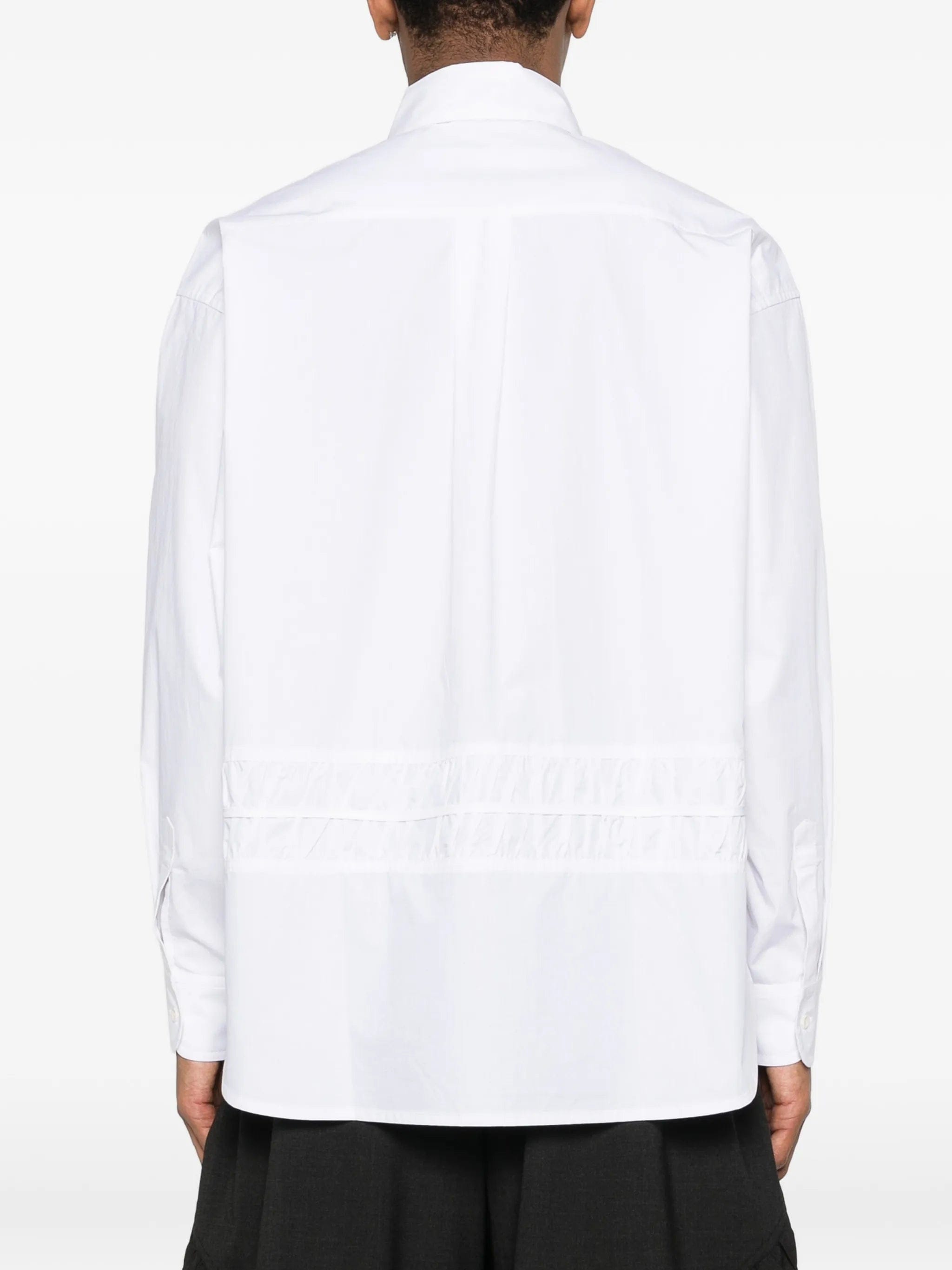 SAGE Nation Fossil ruched - panel oversized shirt