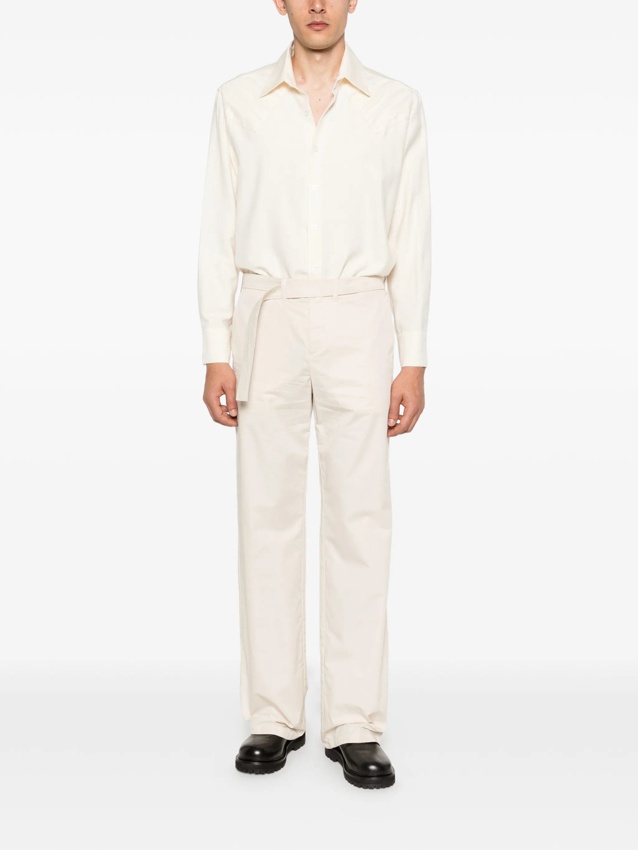 Rier belted suit trousers