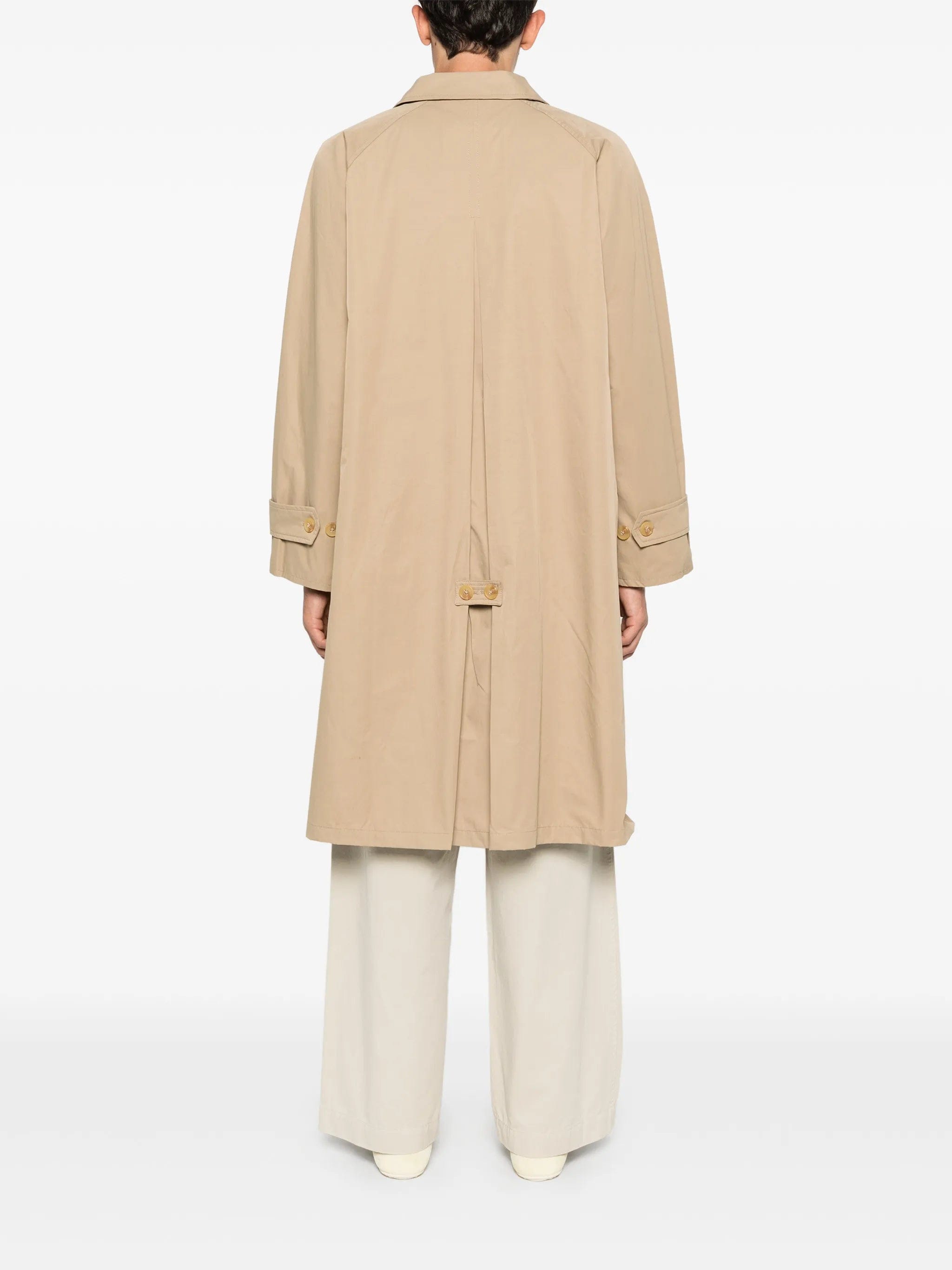 Carter Young buttoned pocket overcoat
