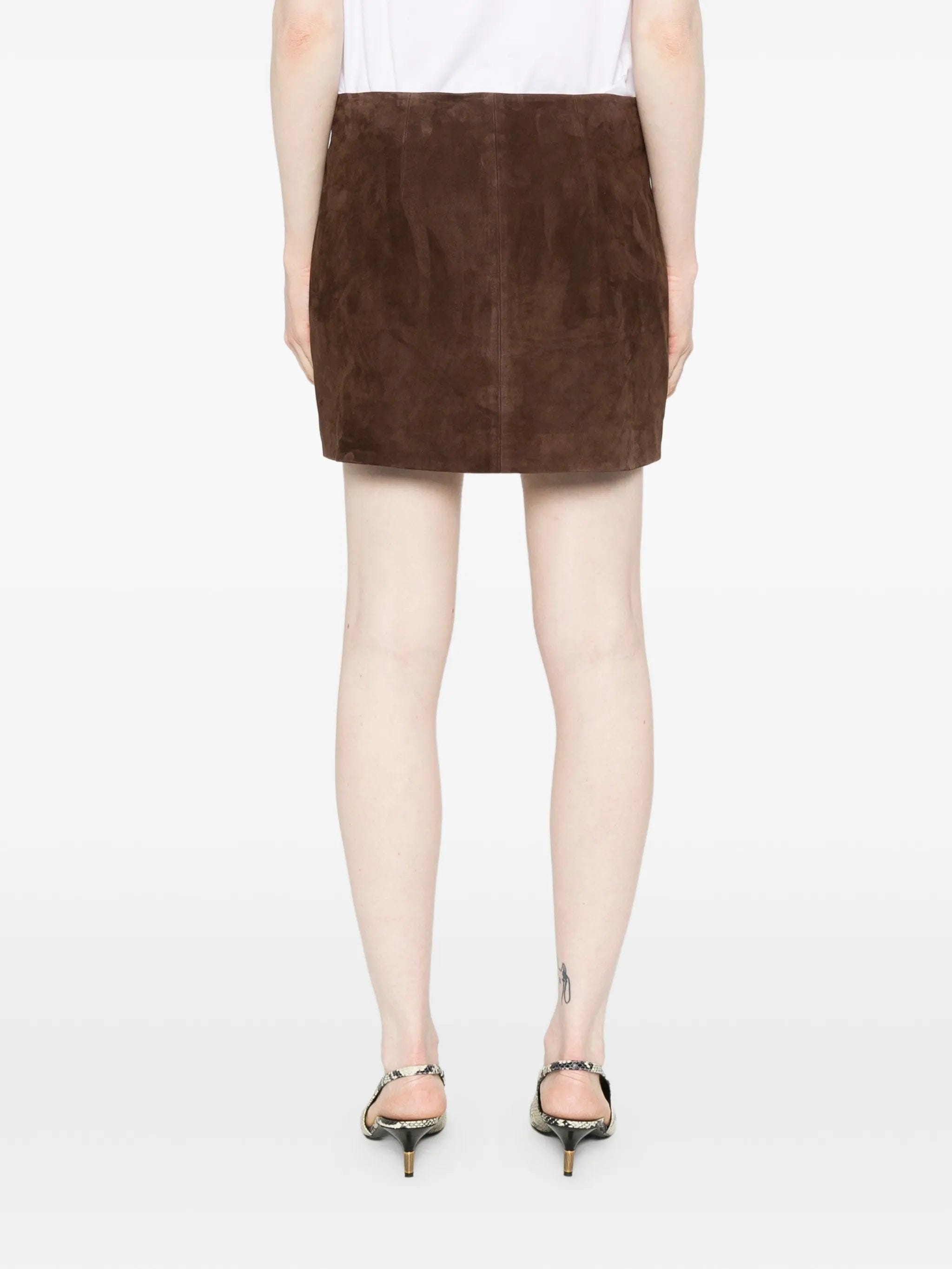 Arma Melody leather mini skirt