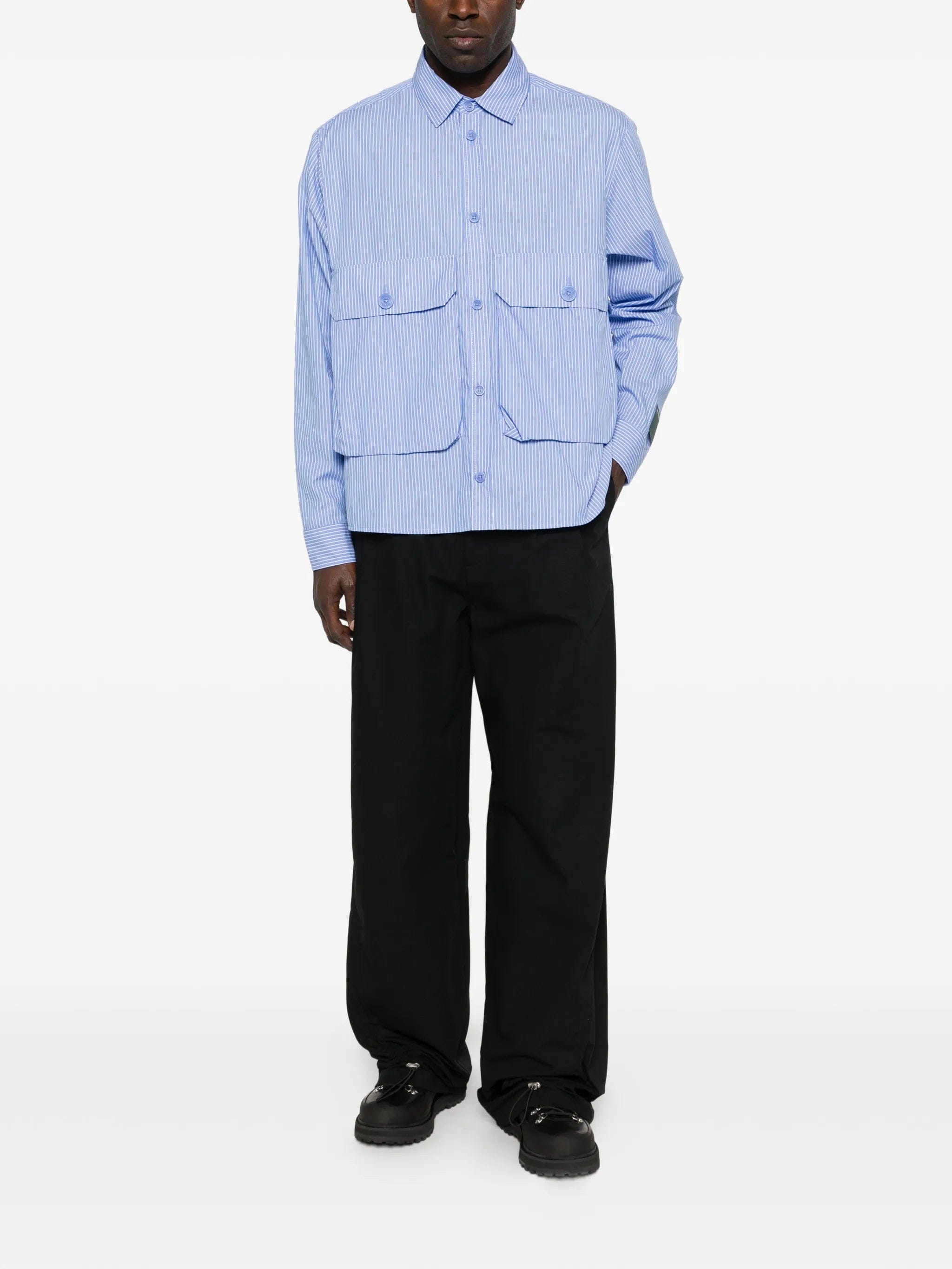 Reese Cooper striped cotton shirt