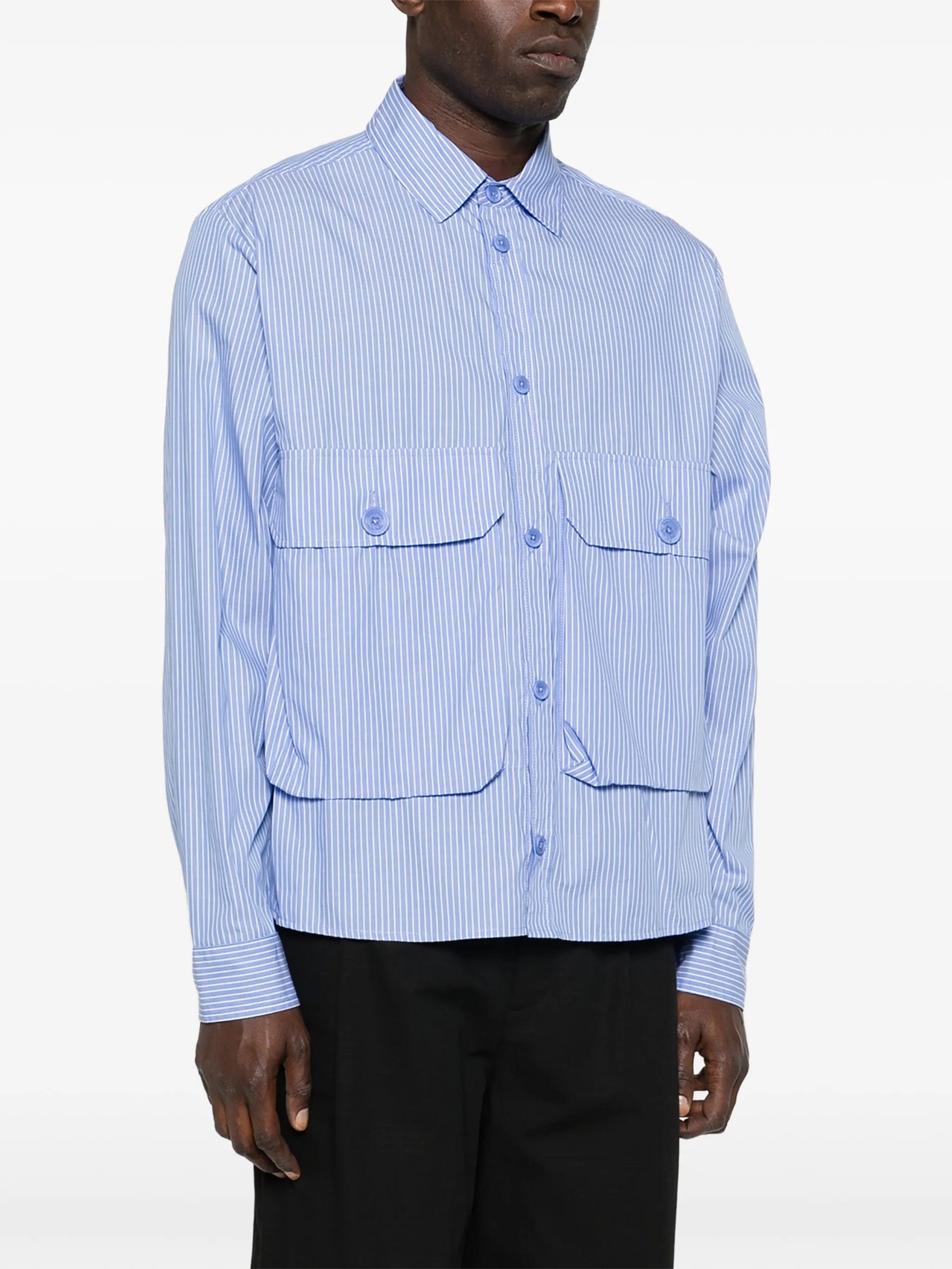 Reese Cooper striped cotton shirt