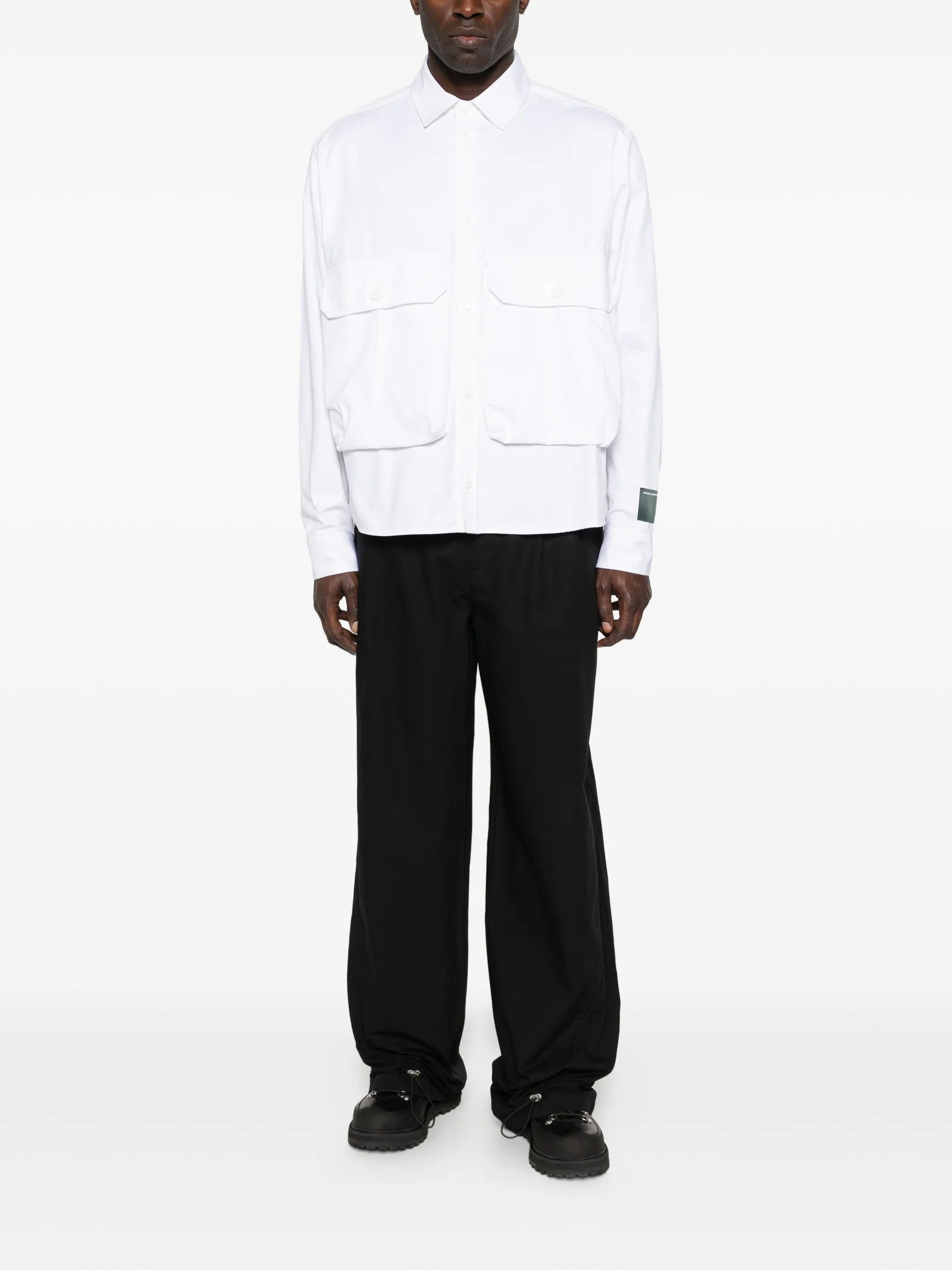 Reese Cooper pleated ripstop trousers