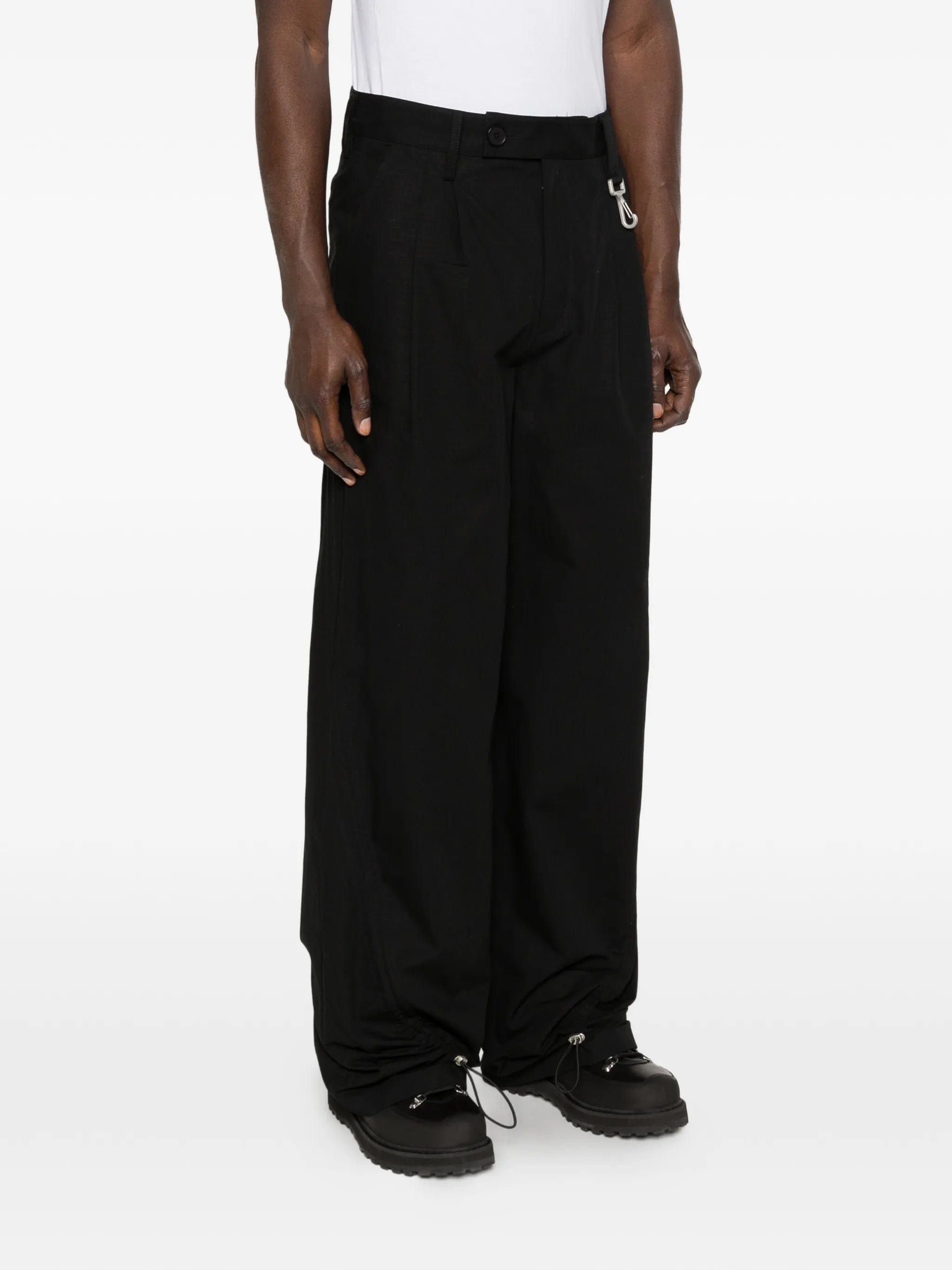 Reese Cooper pleated ripstop trousers
