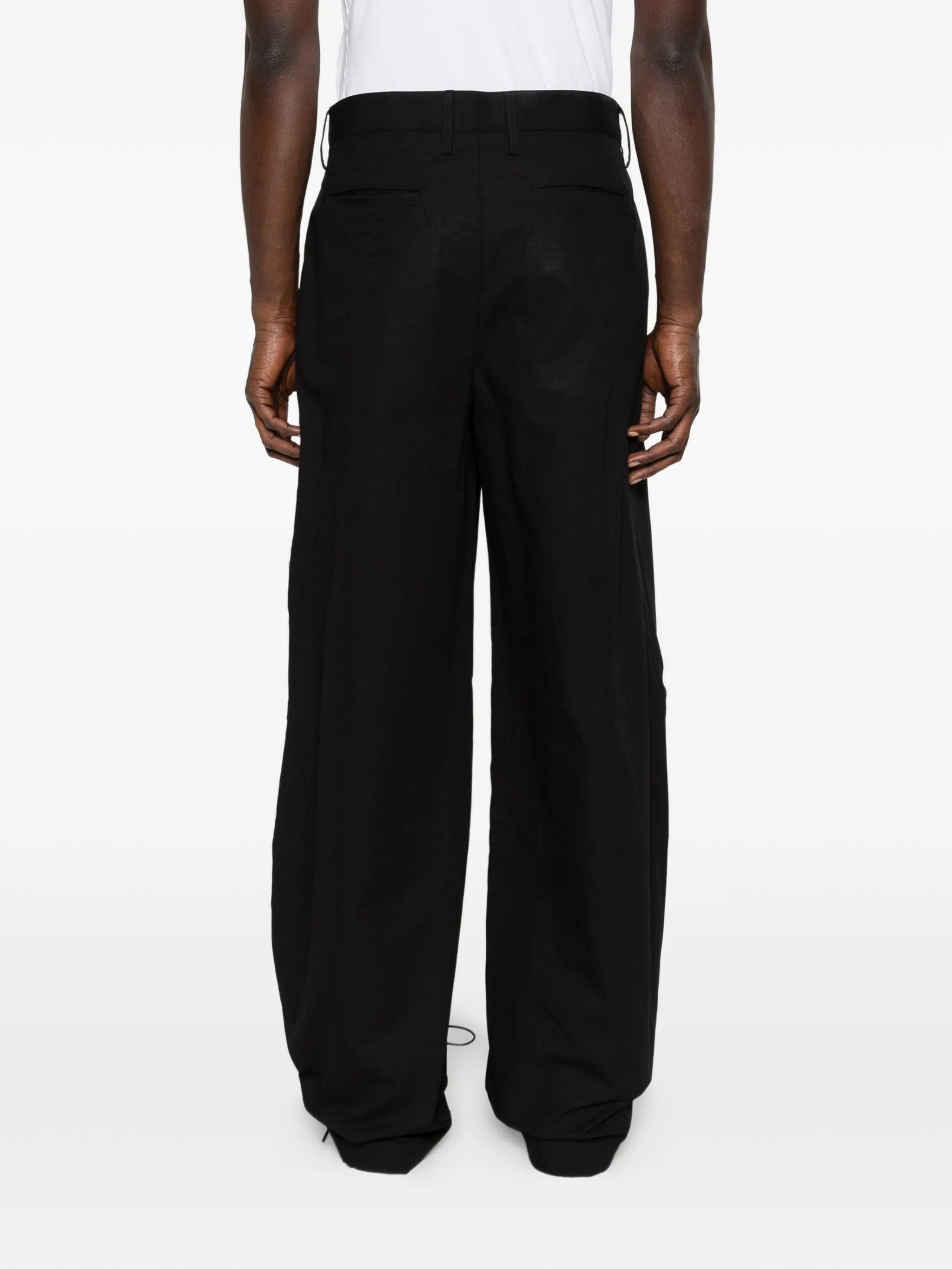Reese Cooper pleated ripstop trousers