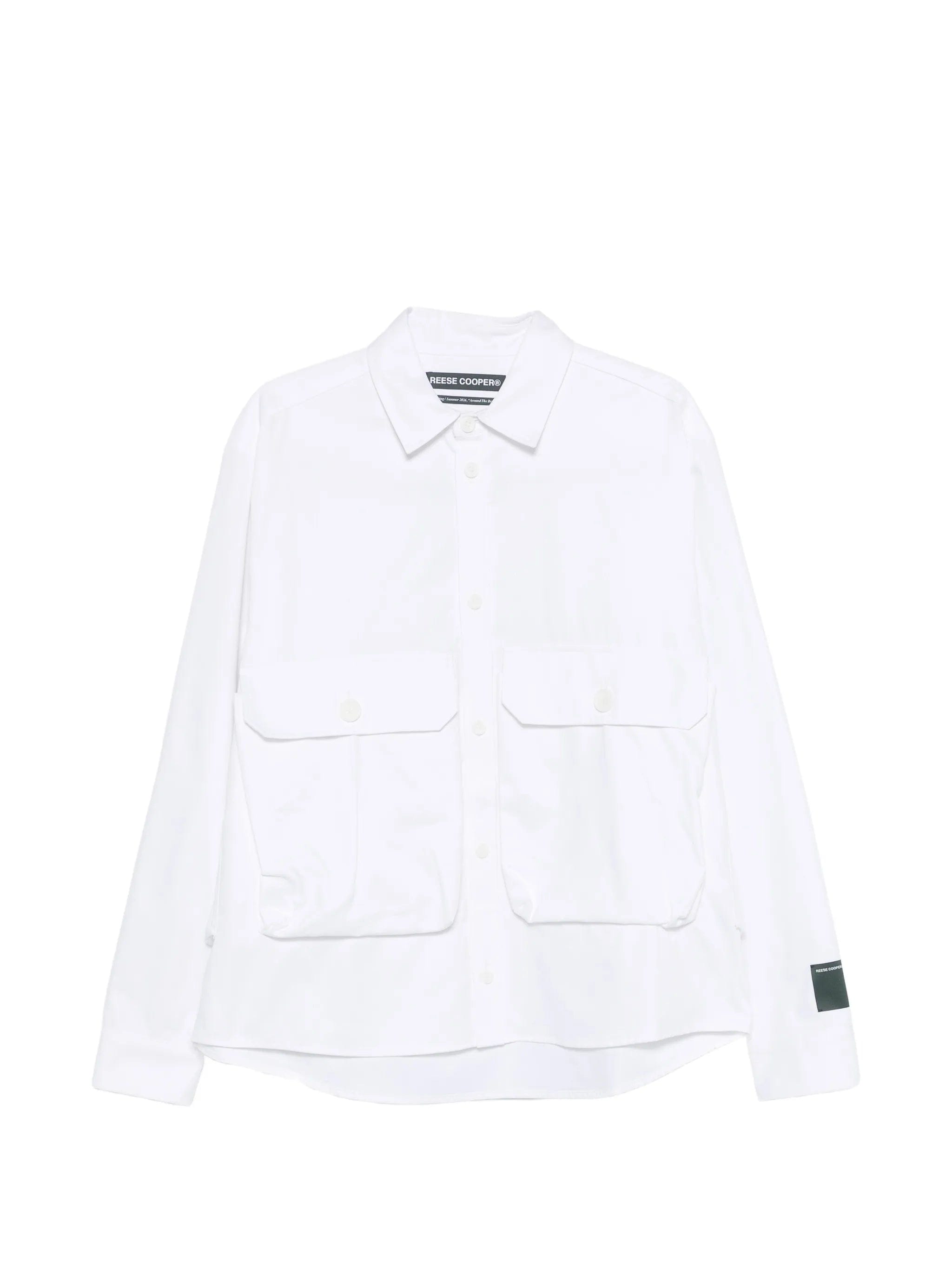 Reese Cooper cargo button cotton shirt
