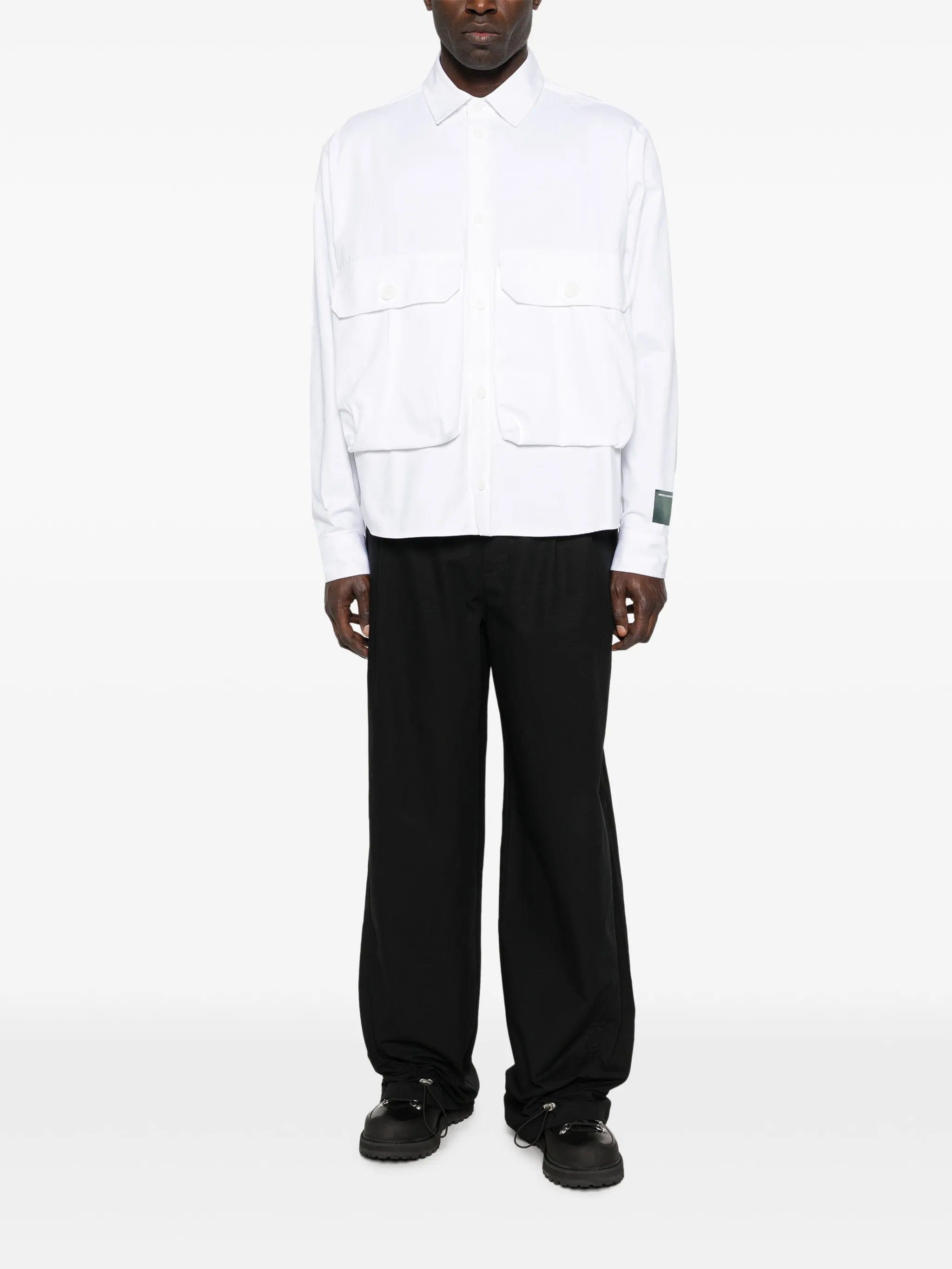 Reese Cooper cargo button cotton shirt
