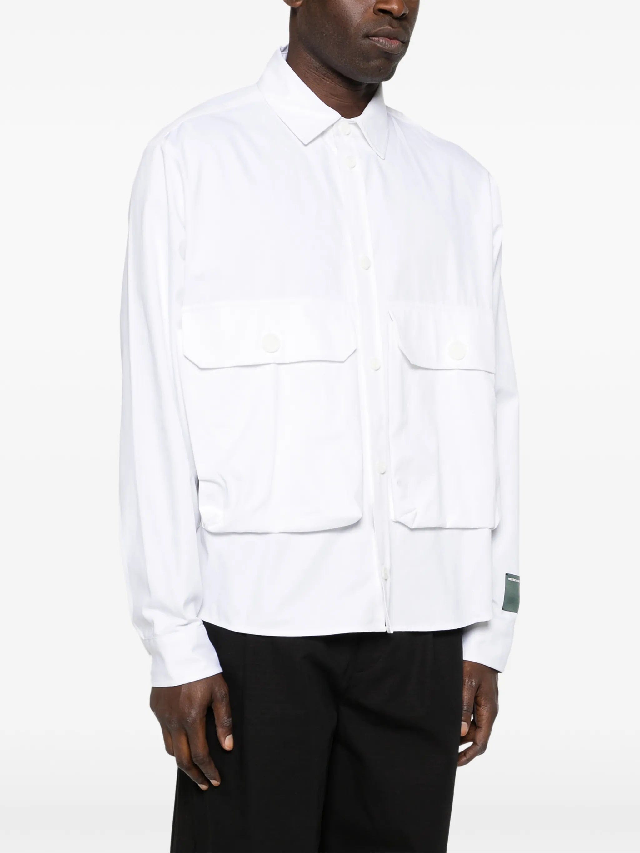 Reese Cooper cargo button cotton shirt
