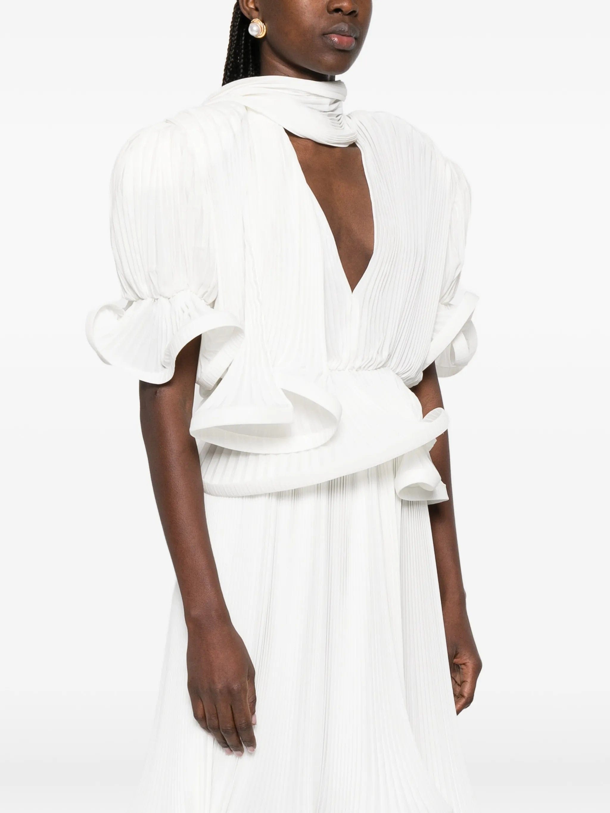 Rowen Rose puffy - sleeve blouse