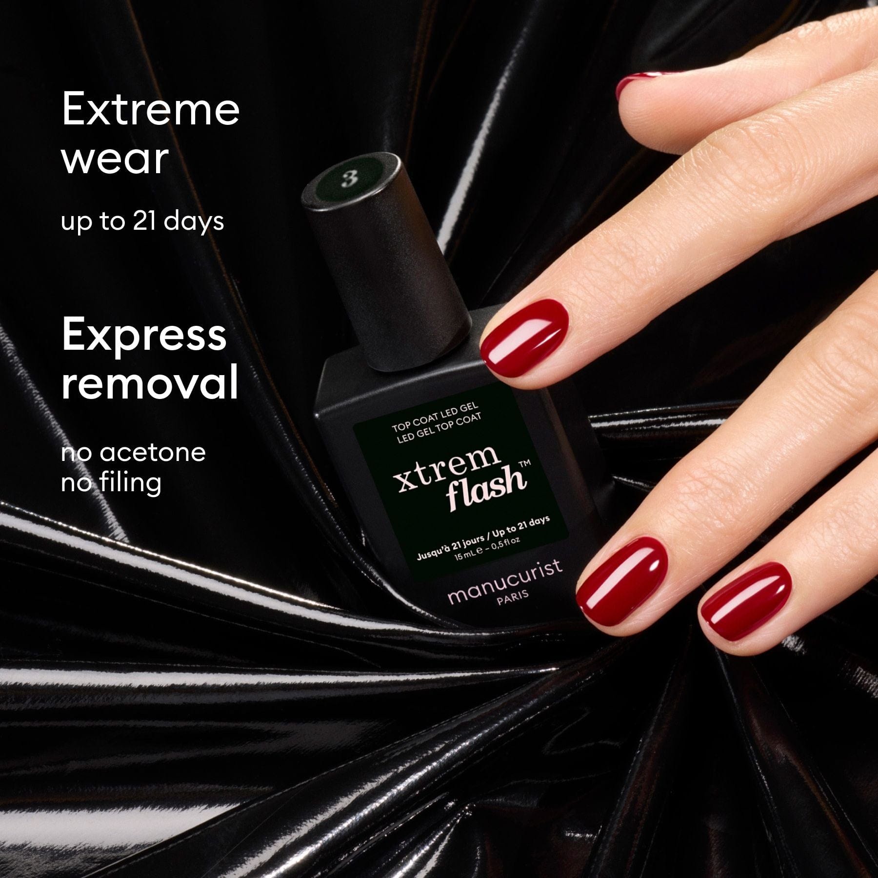 Manucurist Xtrem Flash Long - Lasting Gel Nail Polish Top Coat