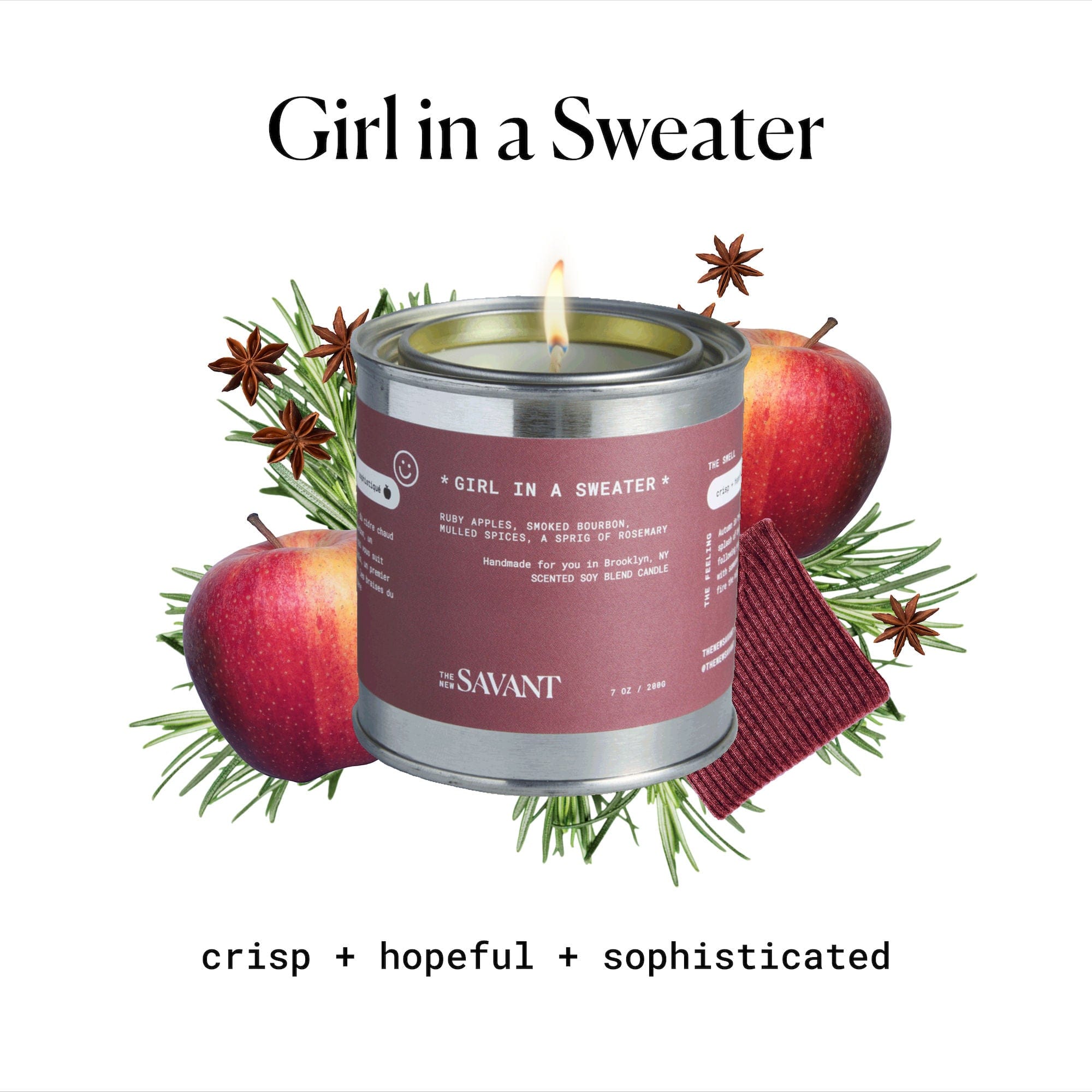 The New Savant Girl in a Sweater Candle