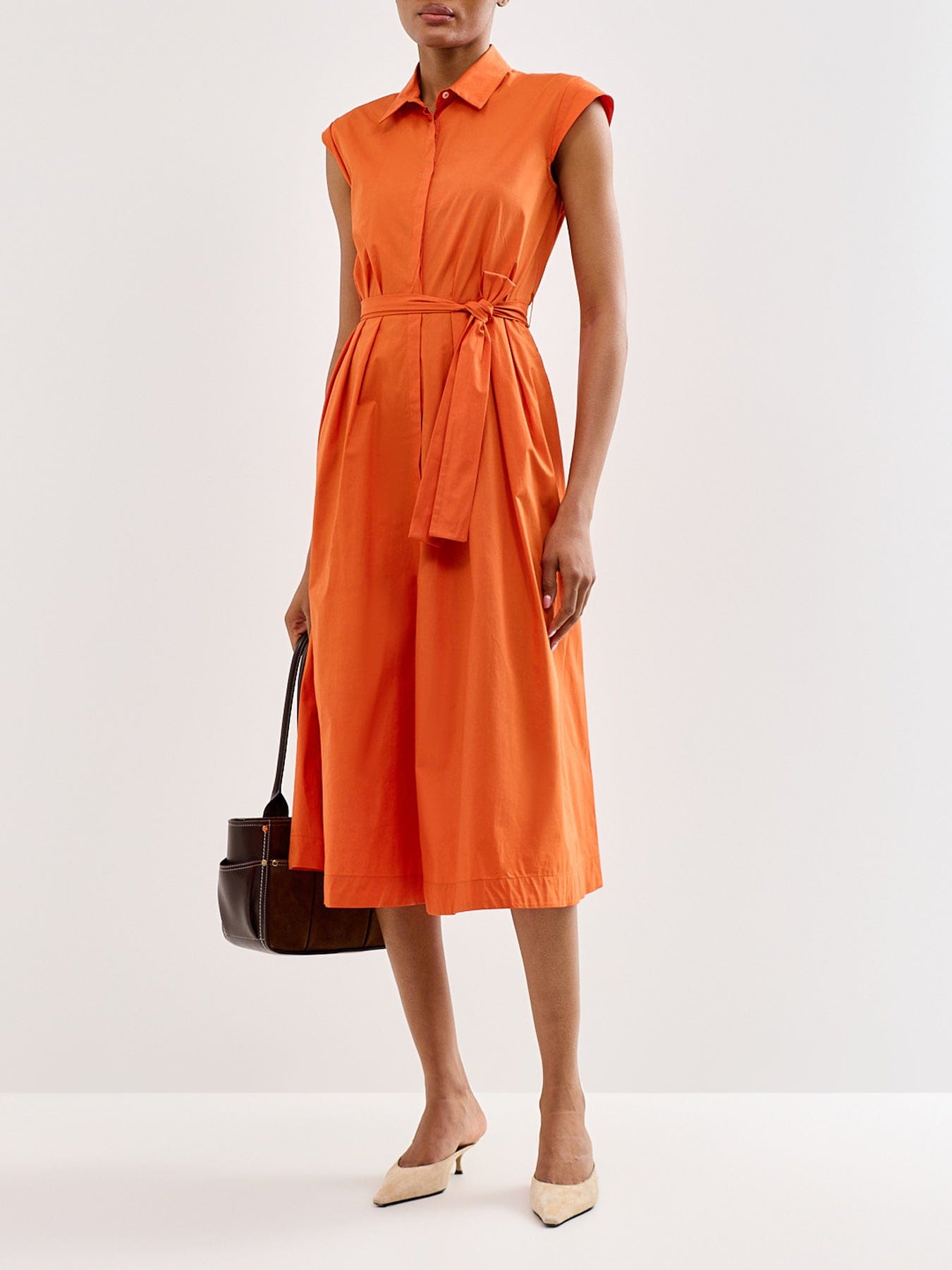 Marella Padana Shirt Dress Orange