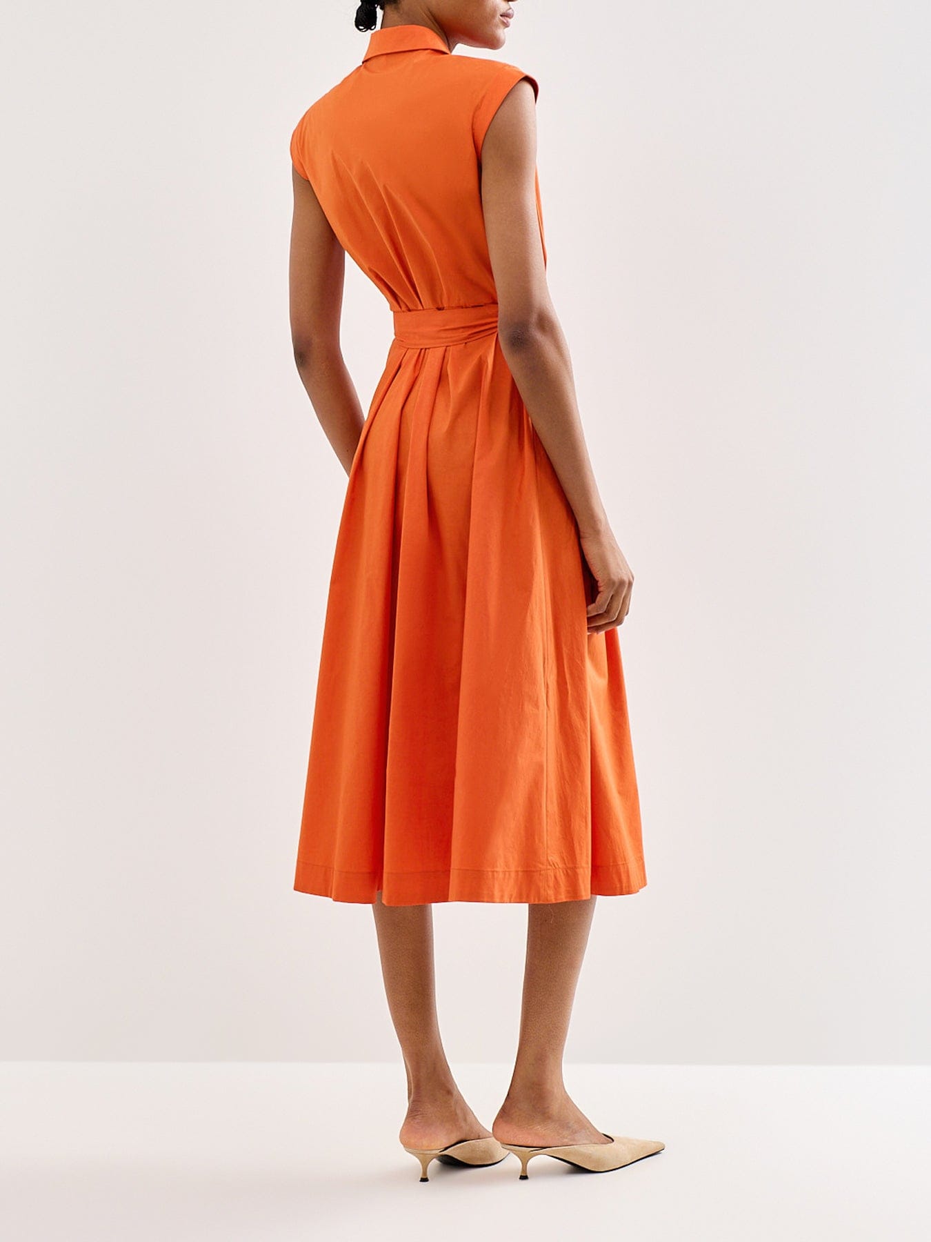 Marella Padana Shirt Dress Orange