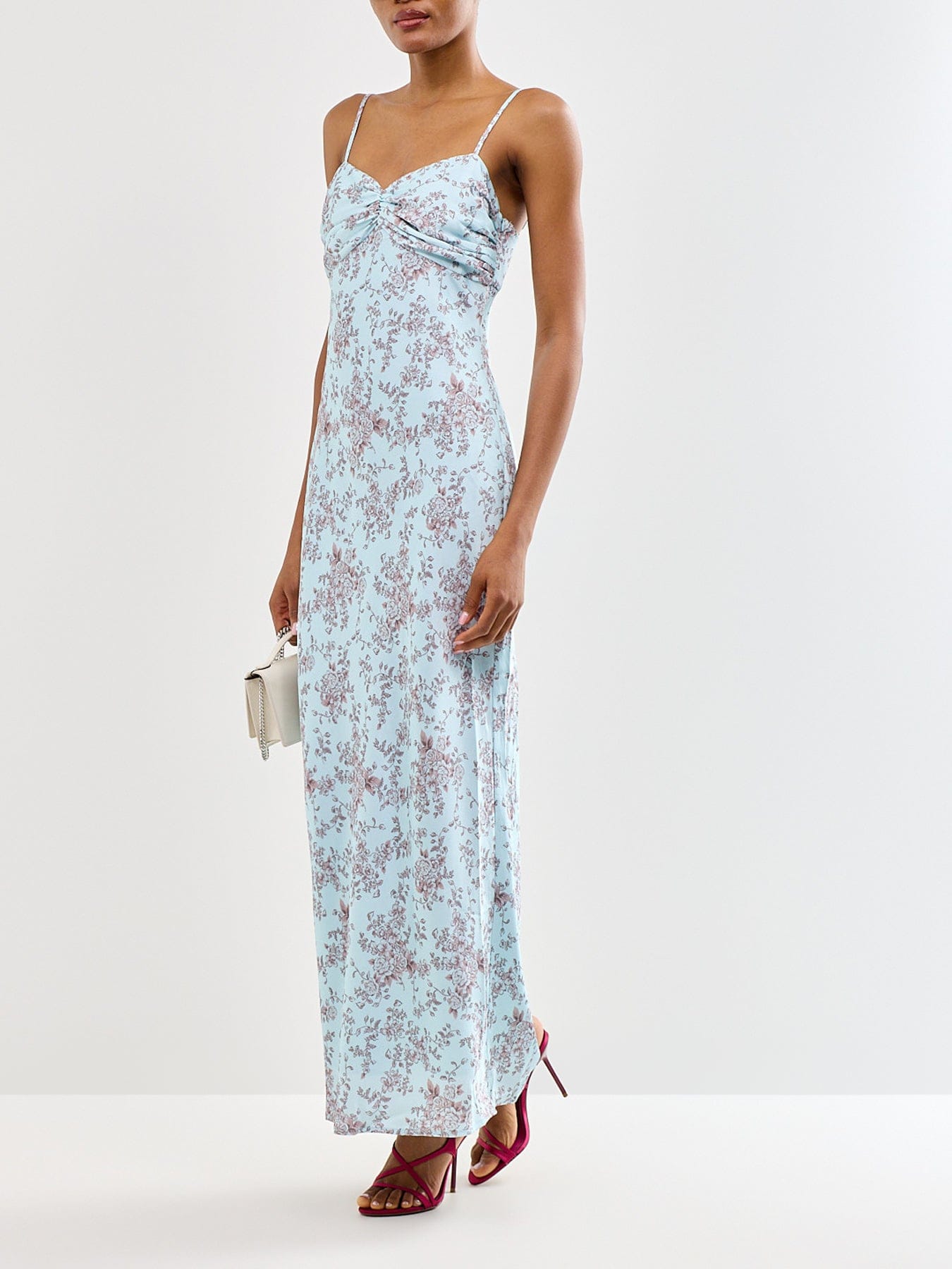 Pretty Lavish Joely Printed Maxi Dress Blue