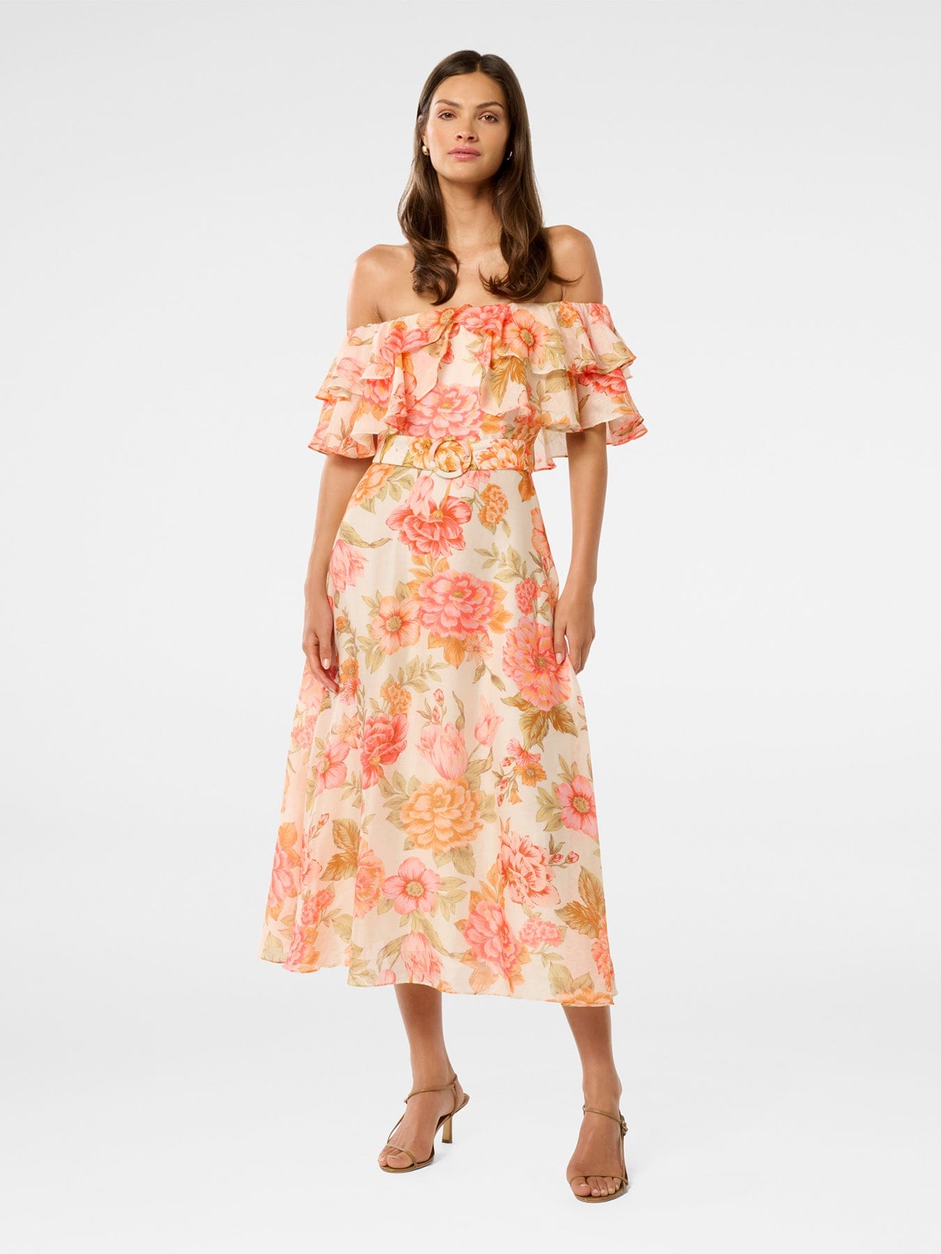 Forever New Jemima Ruffle Midi Dress